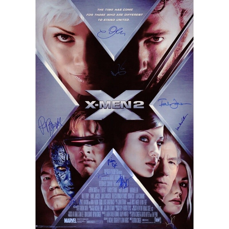 X MEN X2(エックスメン2) 【10名直筆サイン入りポスター】 | searchlight