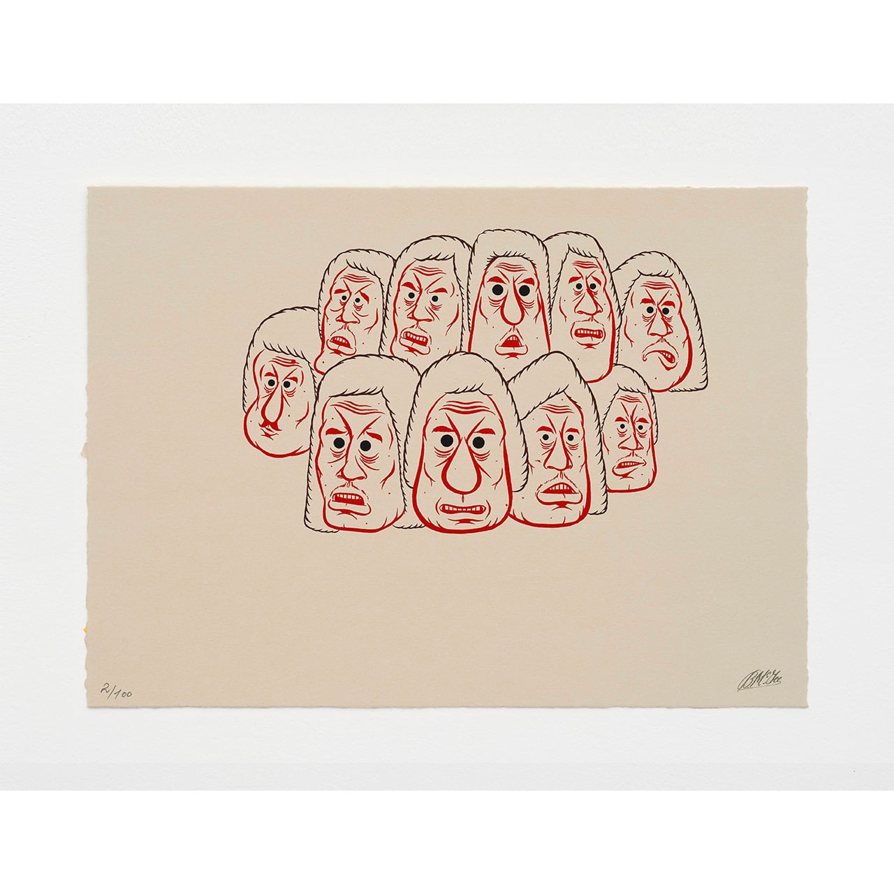 Barry McGee – Silkscreen print n°1 バリーマッギー シルクスクリーン