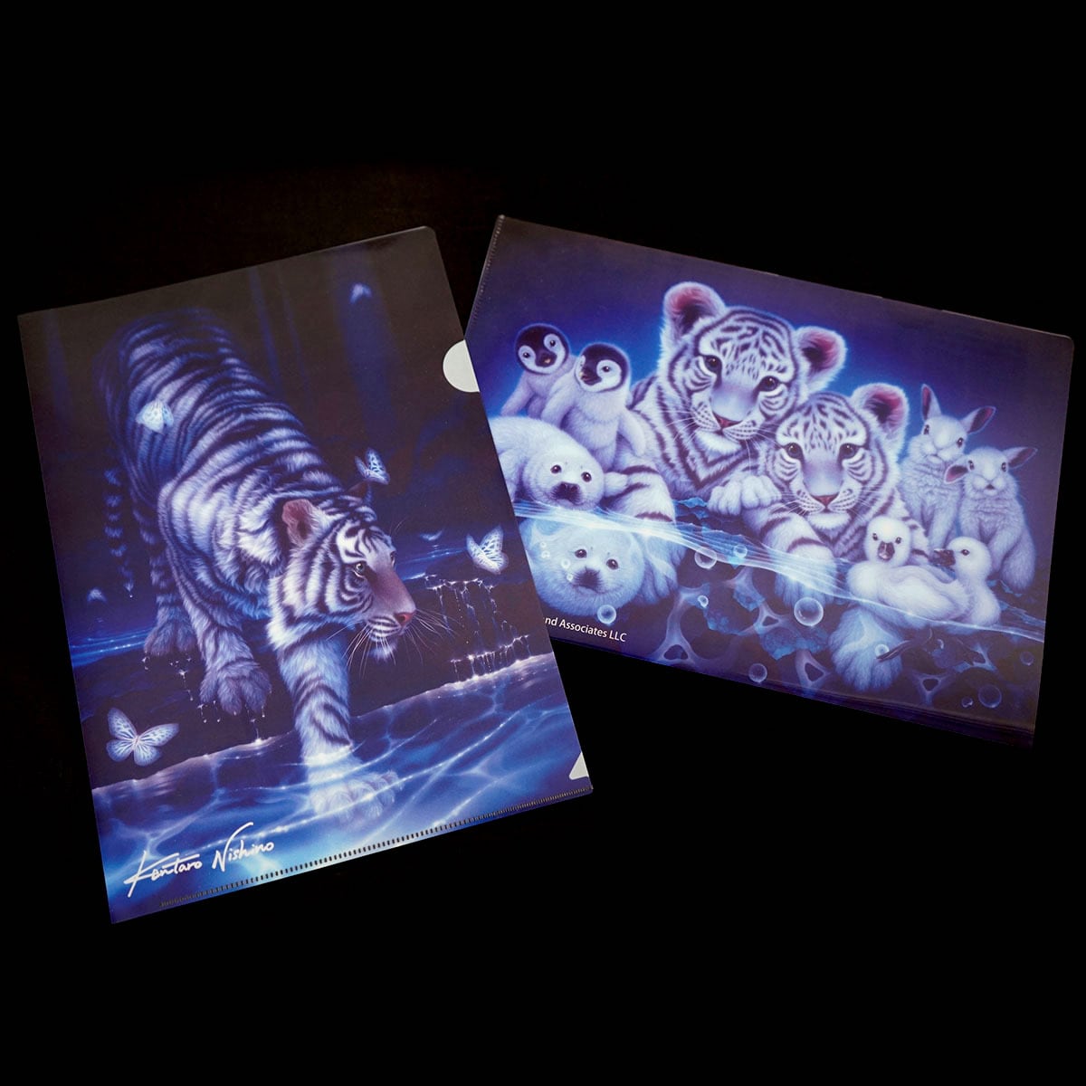 クリアファイル「ホワイトタイガー2」 | 西野健太郎アートショップ