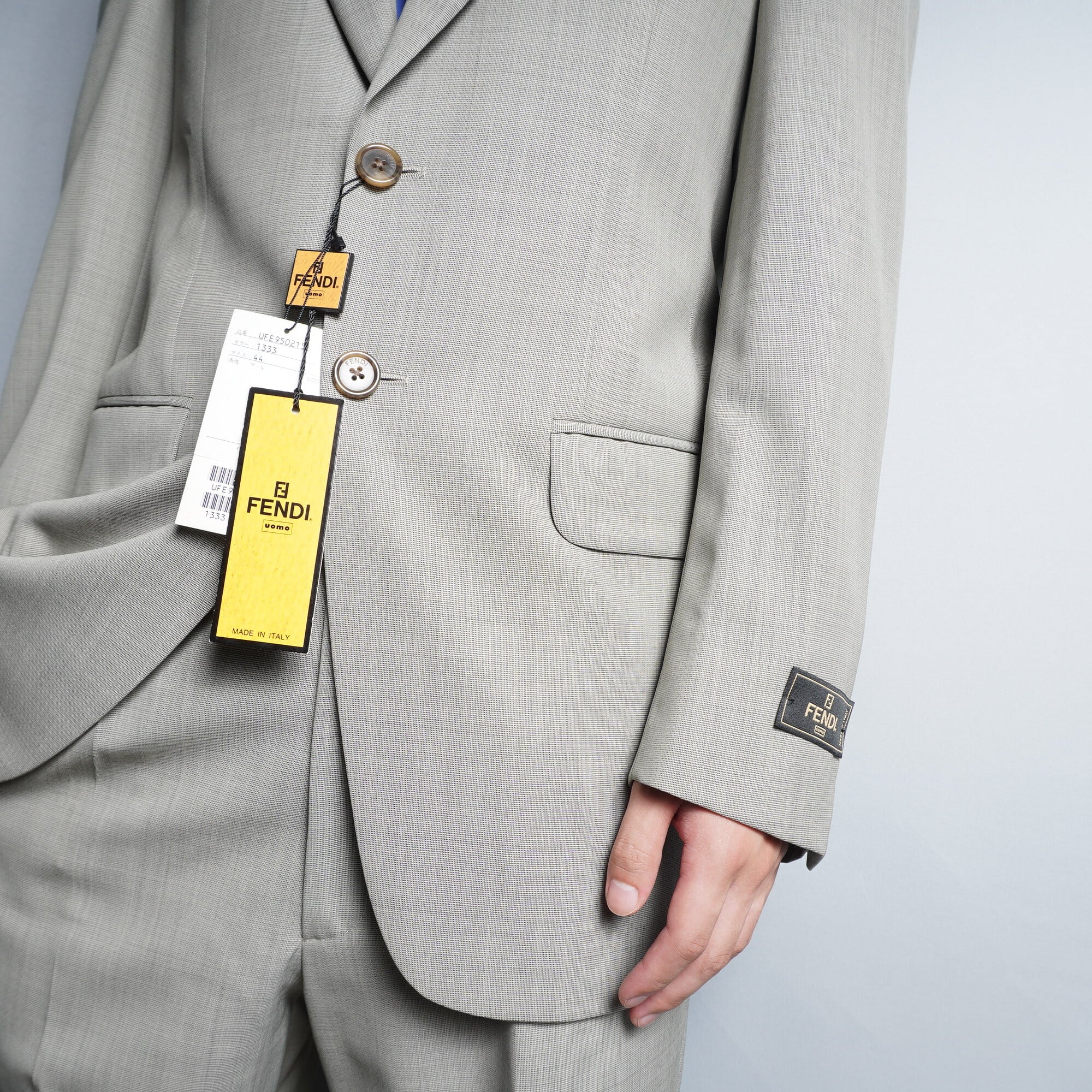FENDI】フェンディ 美品 セットアップスーツ 44 gray【USED