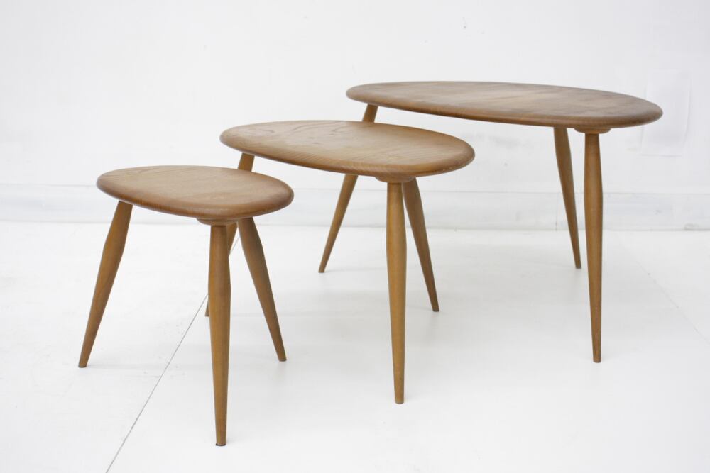 短期・長期レンタル】ERCOL(アーコール) No.354ネストテーブル