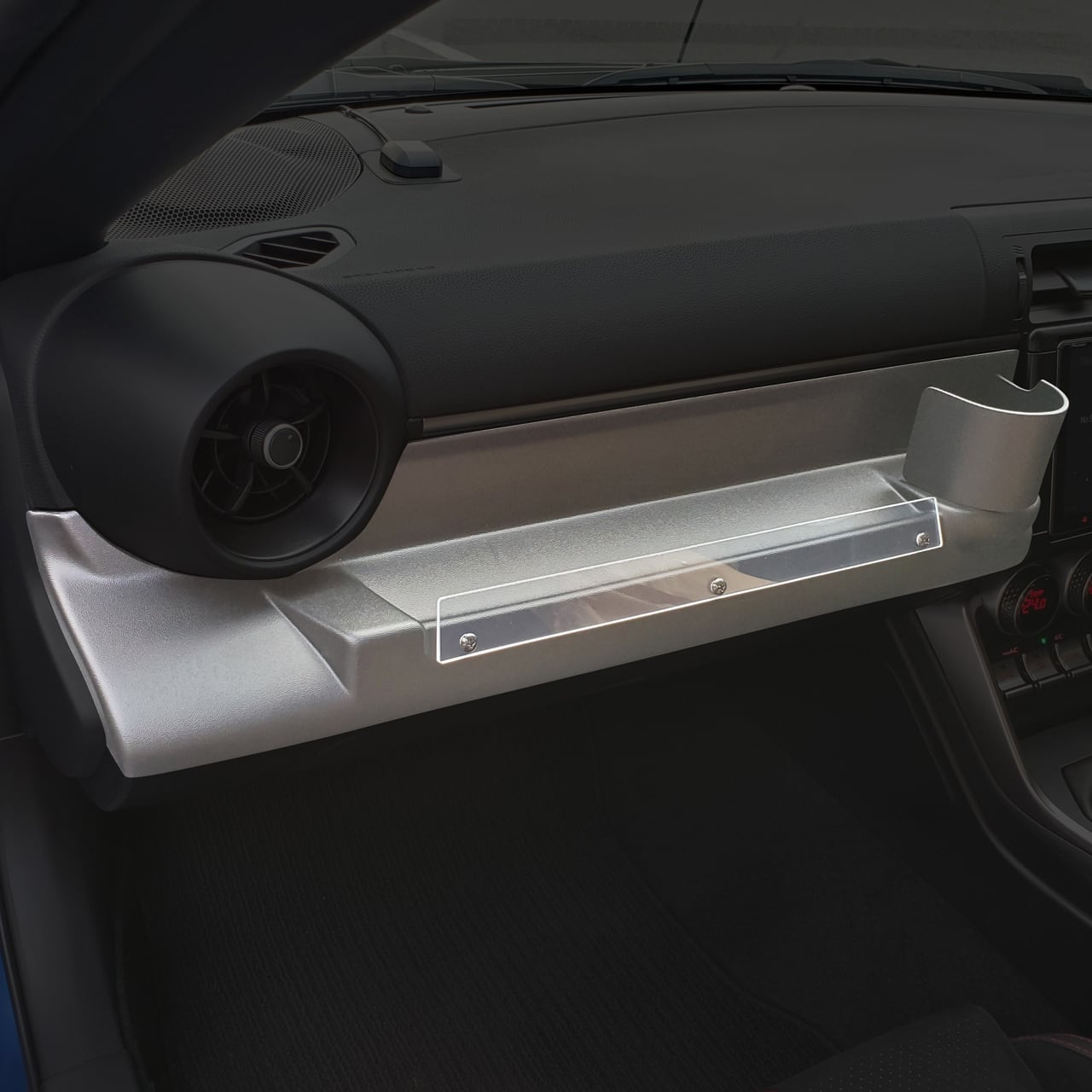 スバルBRZ用】ドリンクホルダー付きテーブル「ブラック」ZD8 | wonder