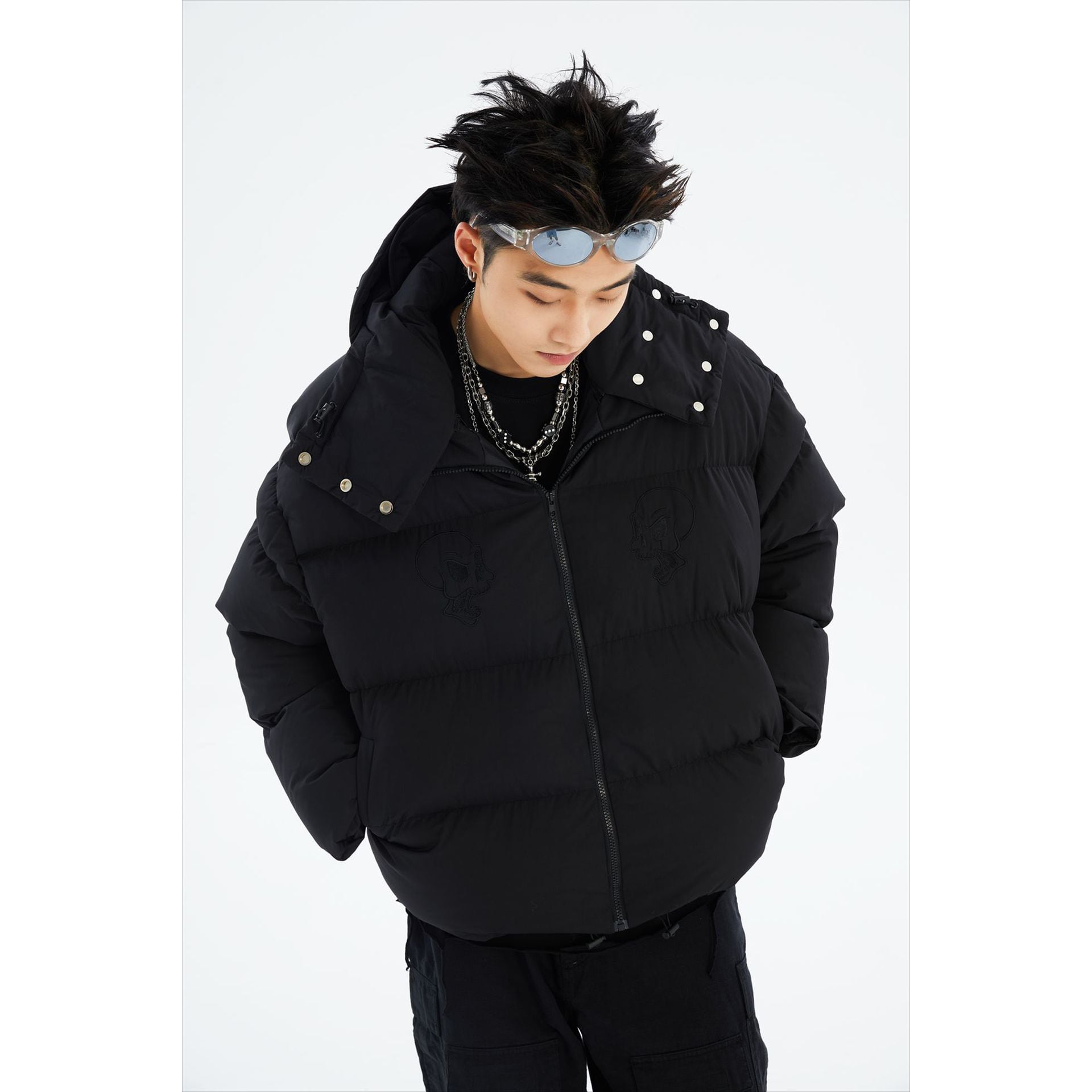 暖かさUP】 悪魔の角 中綿ジャケット T437 | wshot