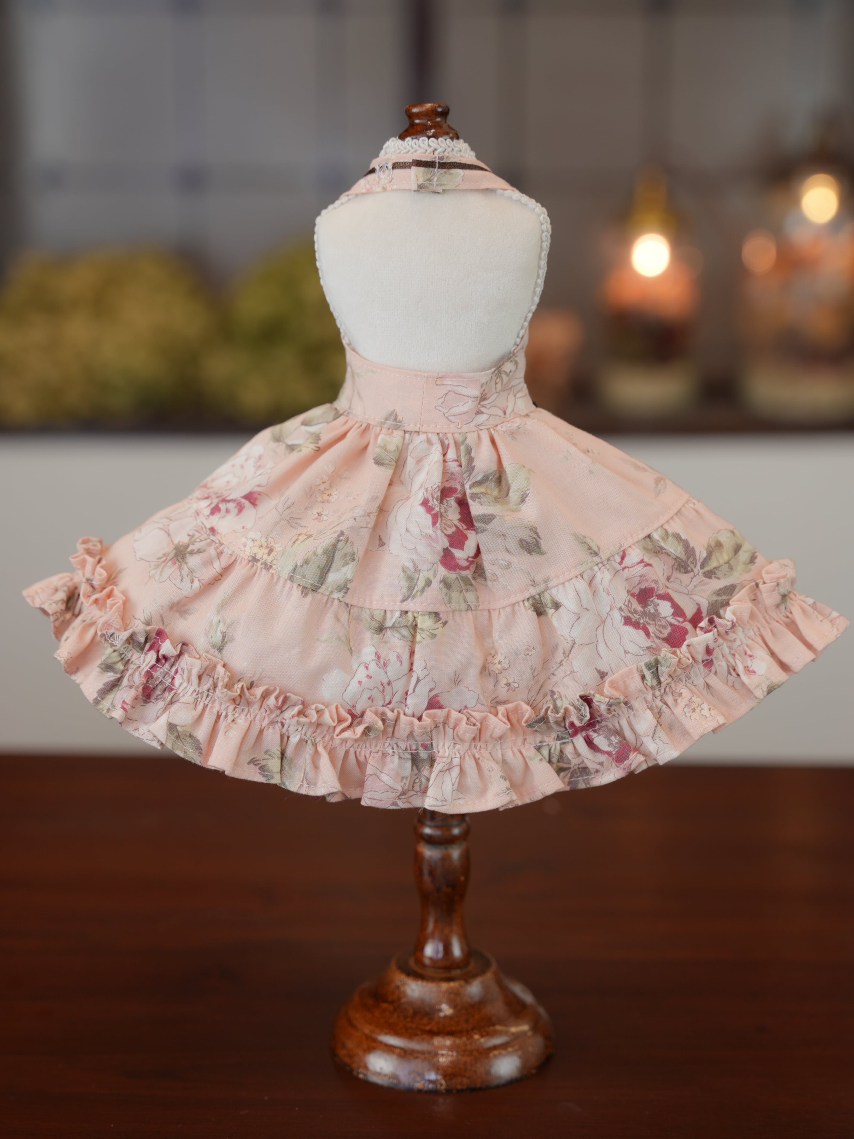 MDD対応OF【おしゃまティアードジャンパースカート（花柄ピンク）】MDD