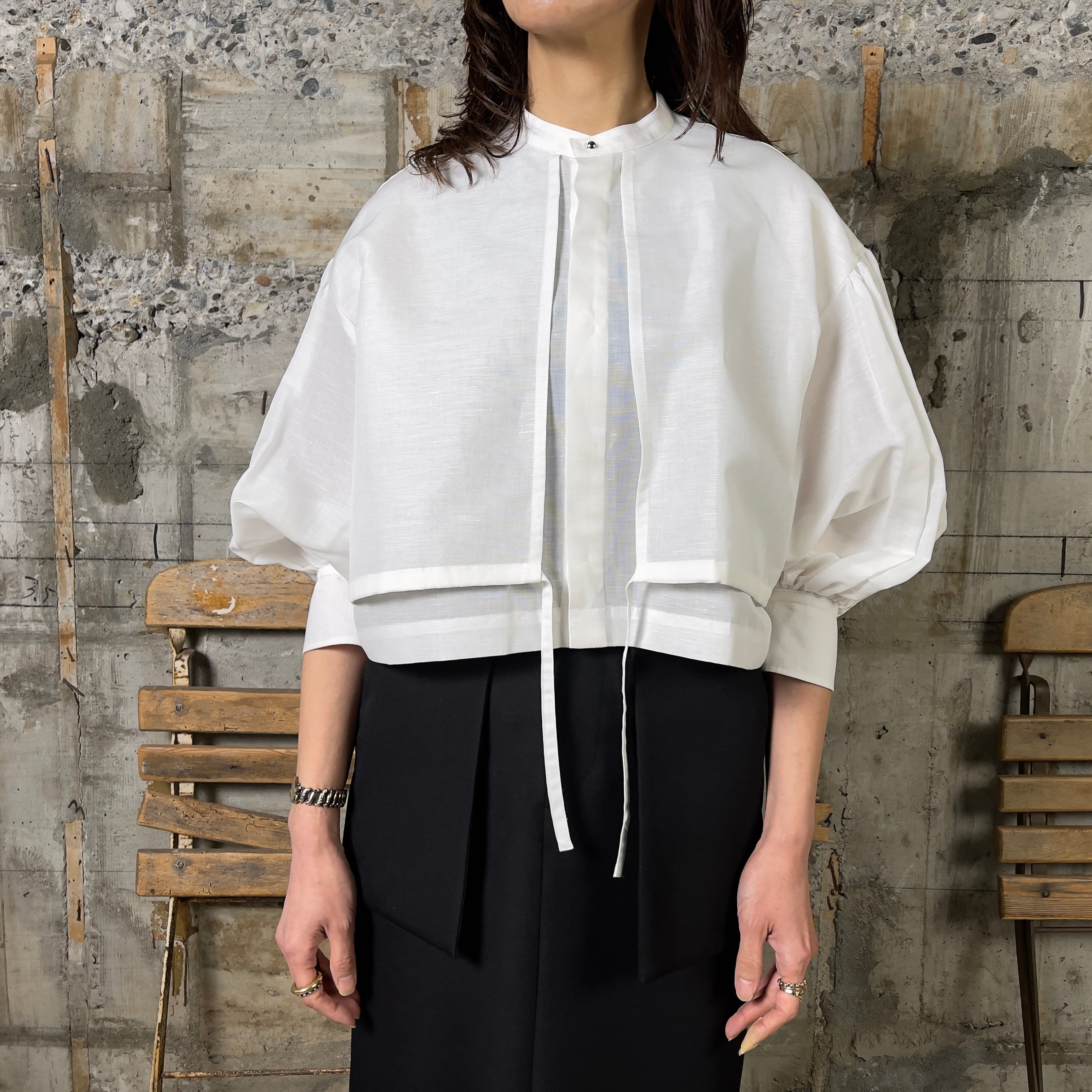 HYKE【ハイク】C/L BALLOON SLEEVE BLOUSE (15207) | glamour online