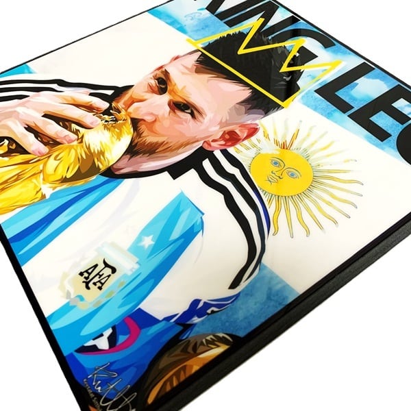 Lionel Messi (7) リオネル メッシ「ポップアートパネル Keetatat