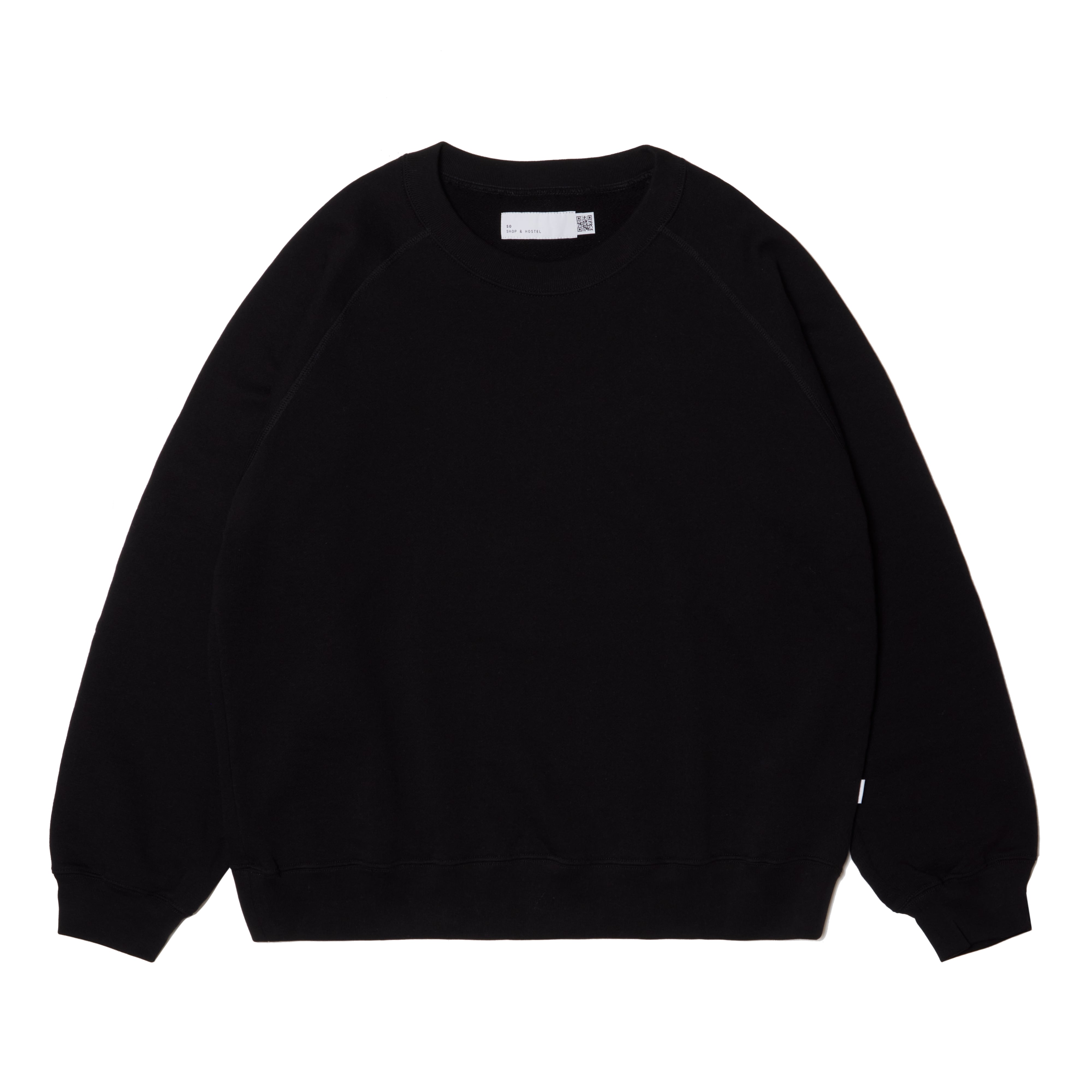 SO ORIGINAL CREW NECK SWEAT SHIRT (BLACK) | SO SHOP & HOSTEL