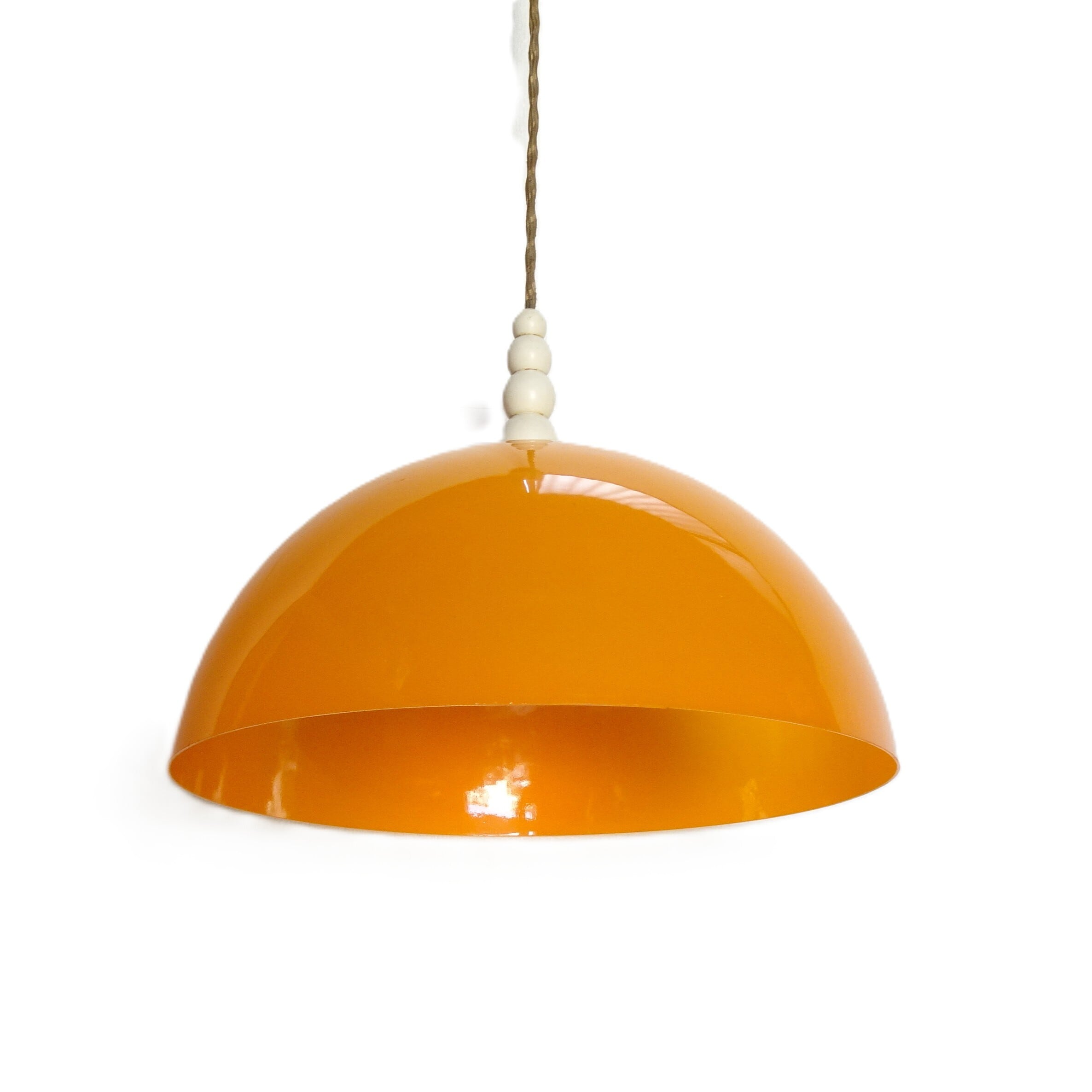 オレンジ色のレトロなペンダントライト | 純喫茶家具の村田商會