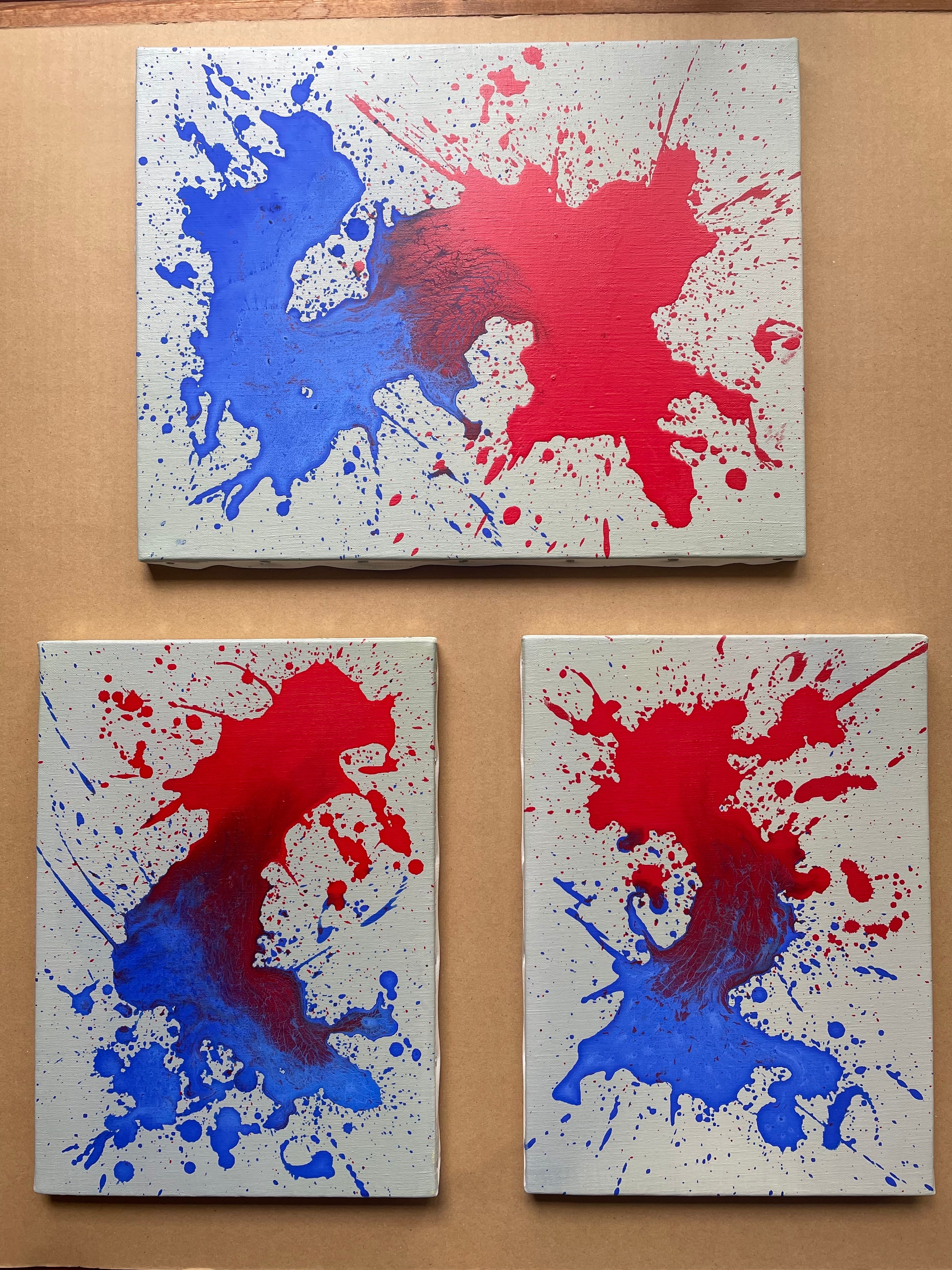 抽象画 タイトル「太陽と滝」 抽象画タイトル「太陽と滝」