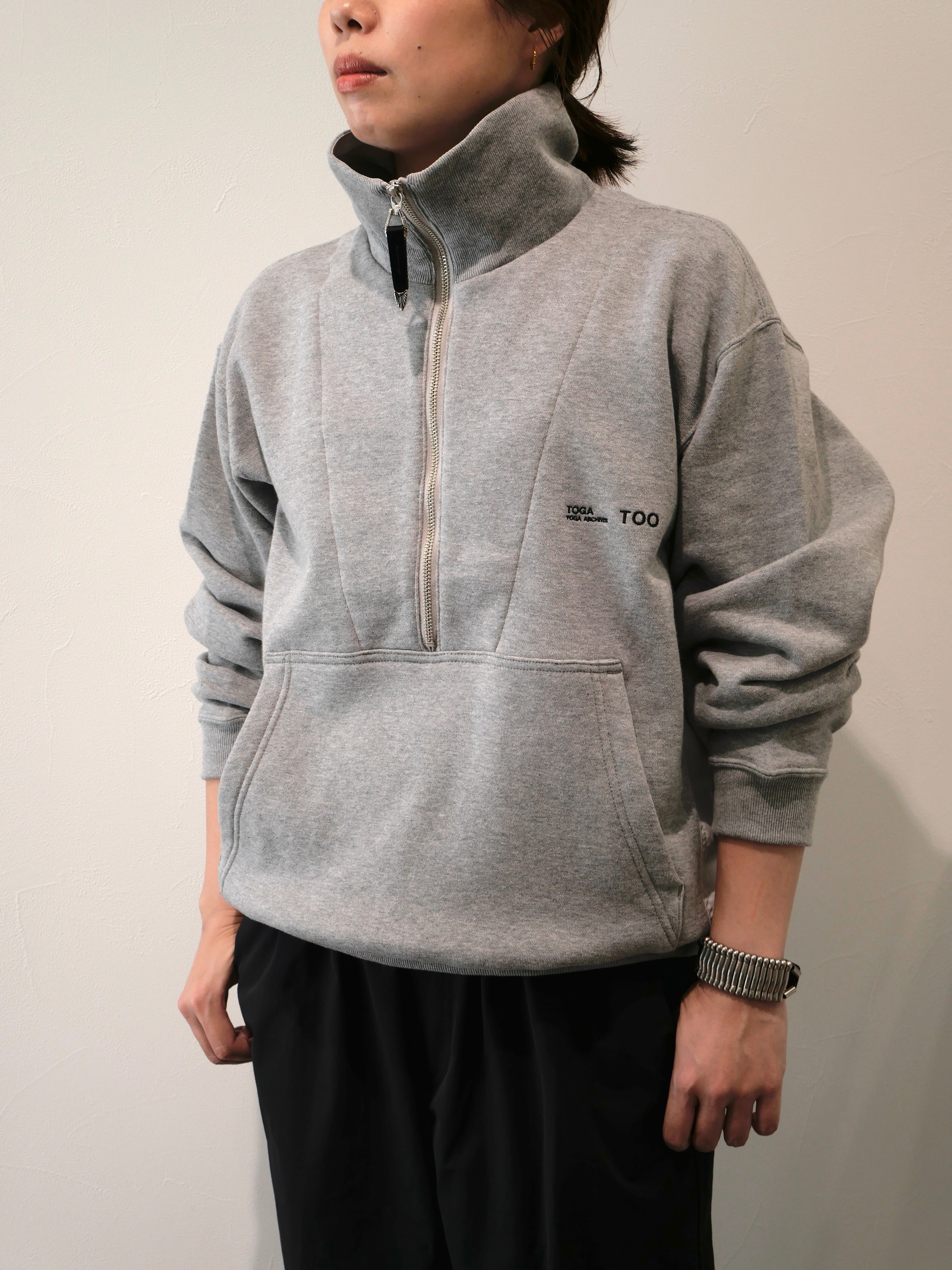 TOGA TOO HALF ZIP NYLON SWEATSHIRT | CONSTRUCT1