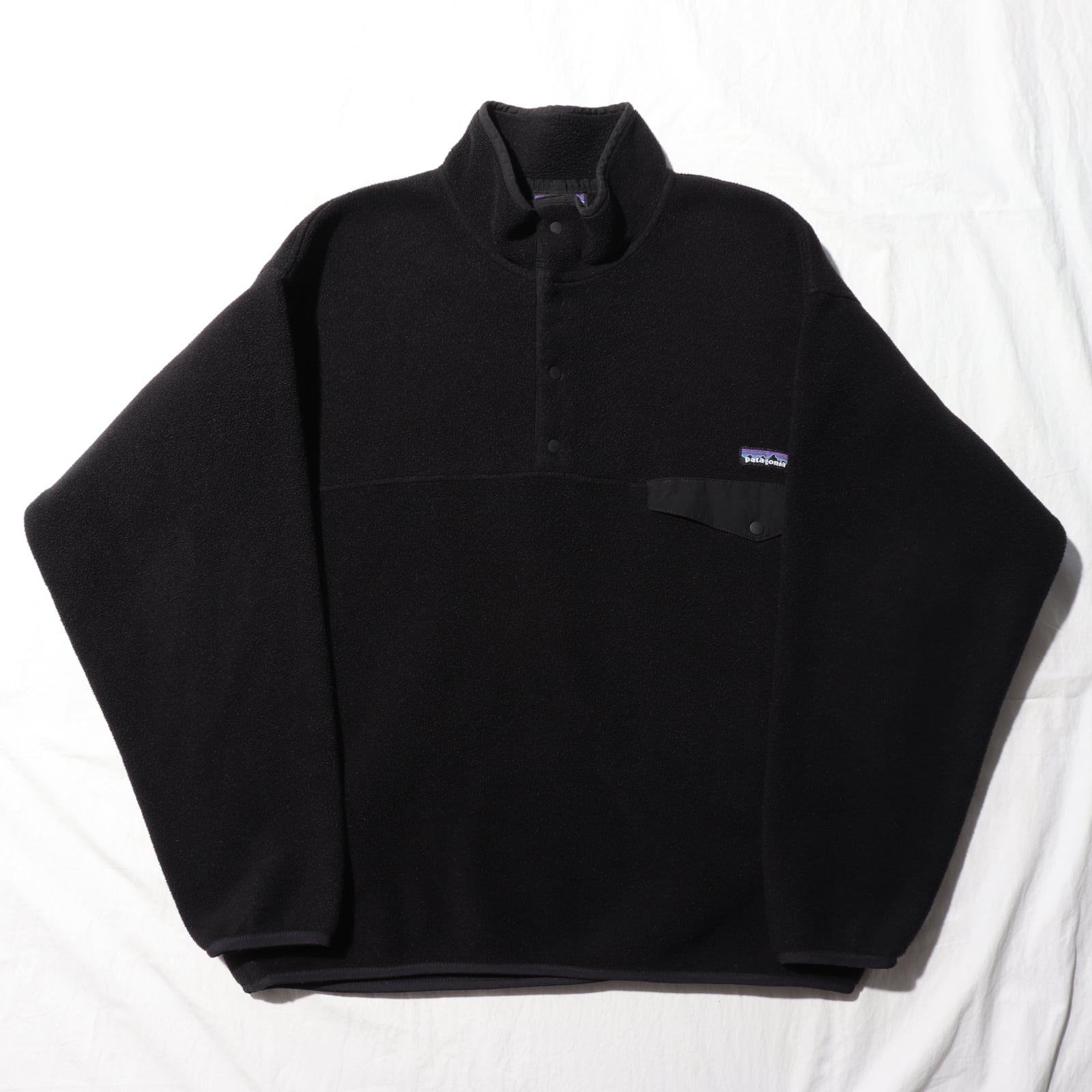 極美品 L オールブラック 11年 シンチラスナップT Patagonia