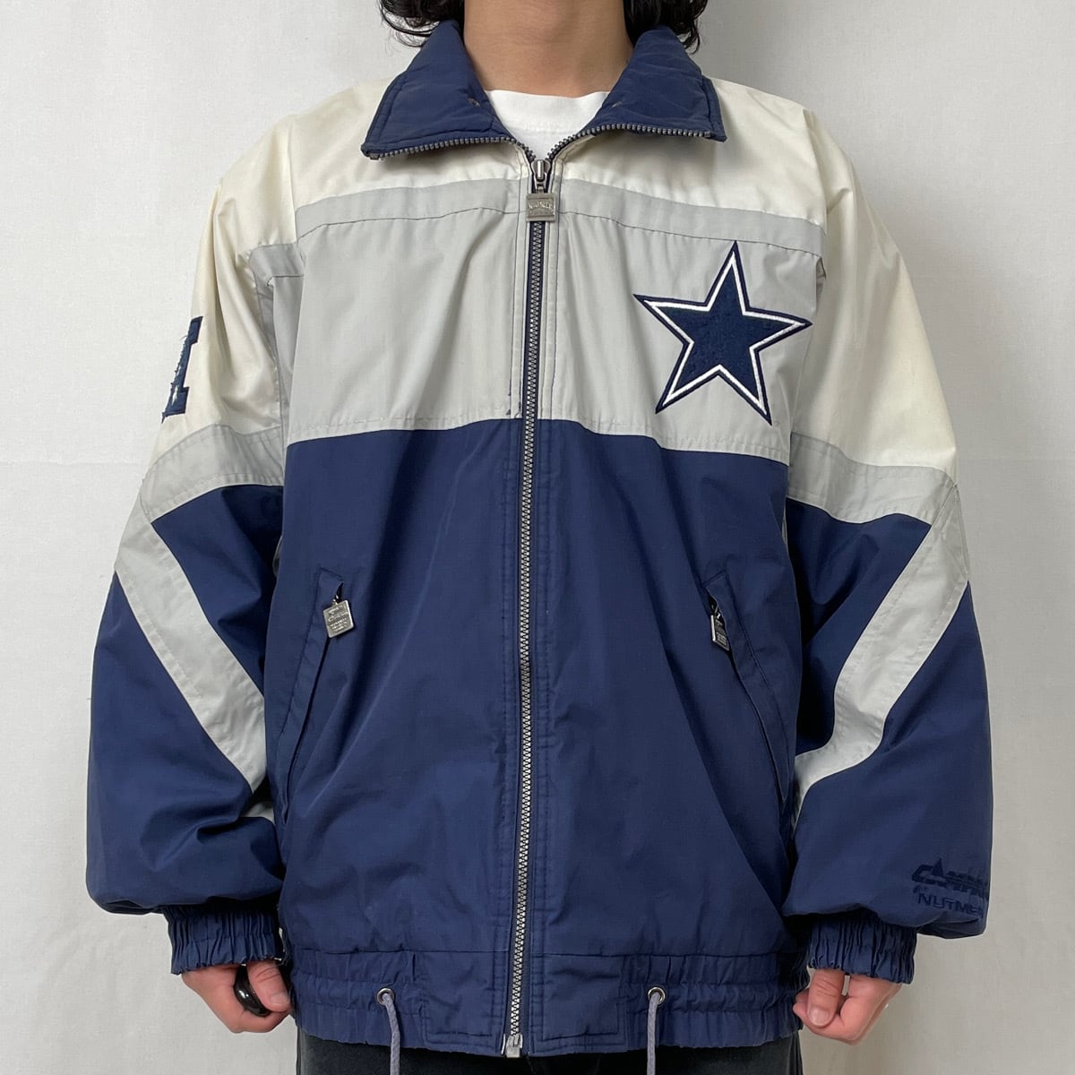 90s NUTMEG NFL ダラス・カウボーイズ ブルゾン 中綿 ジャケット 古着