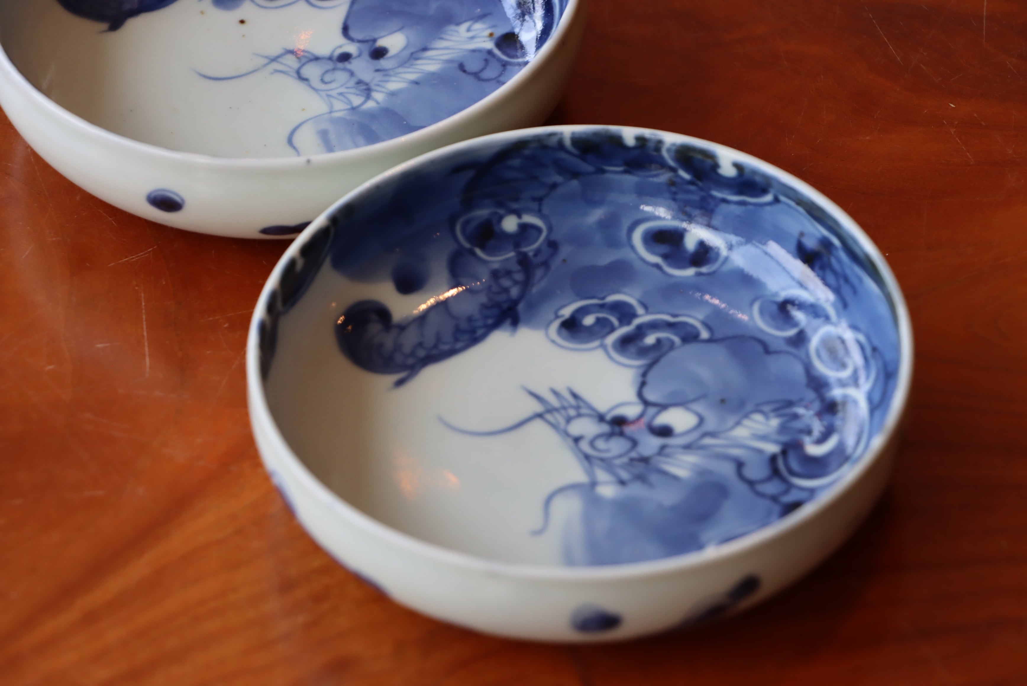 古伊万里 染付 龍文 膾皿 | (有)新原美術