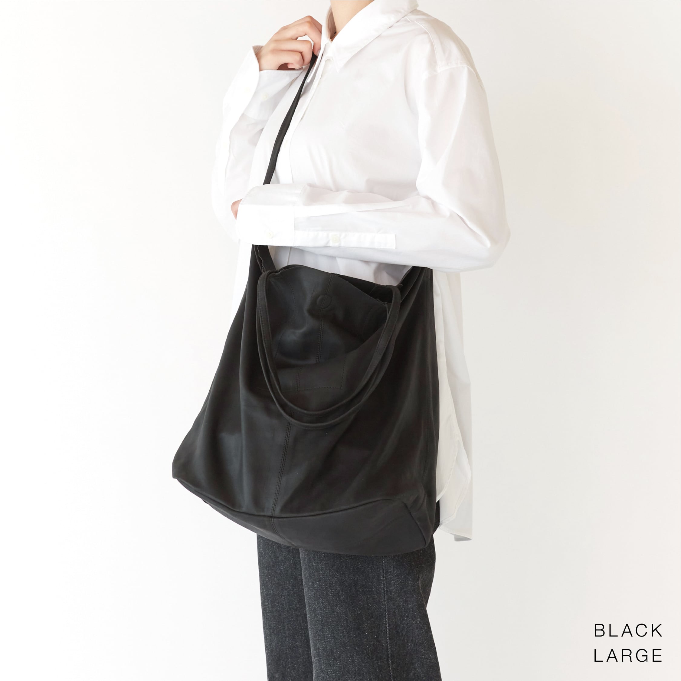 3WAY LARGE TOTE（L size）BLACK | Morphee（モルフェ）
