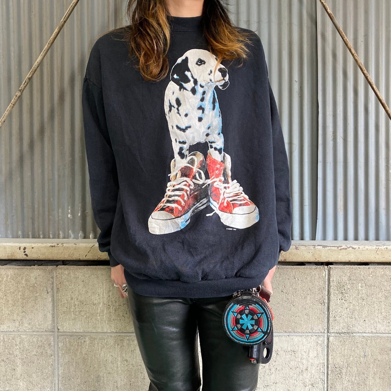 90年代 映画 ディズニー 101匹わんちゃん スウェットシャツ レディース