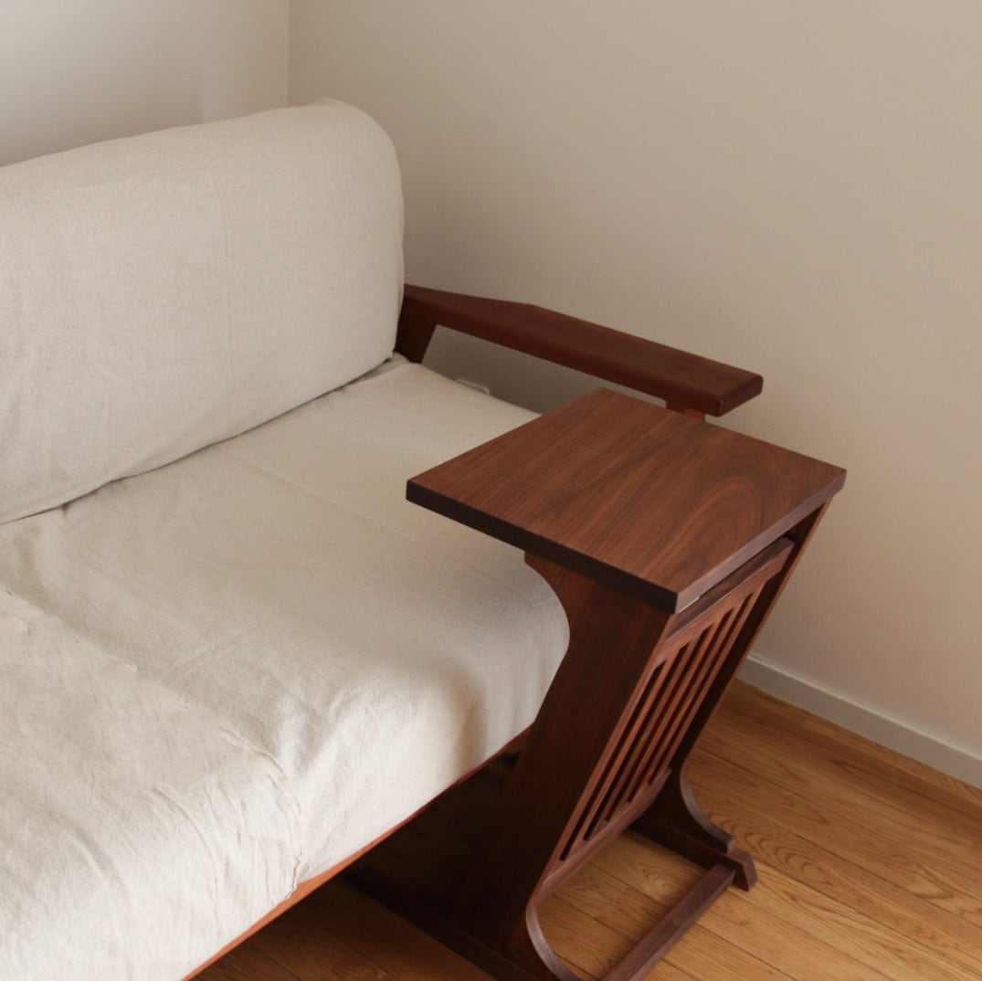 ソファサイドテーブル サイドテーブル ウォールナット Mサイズ