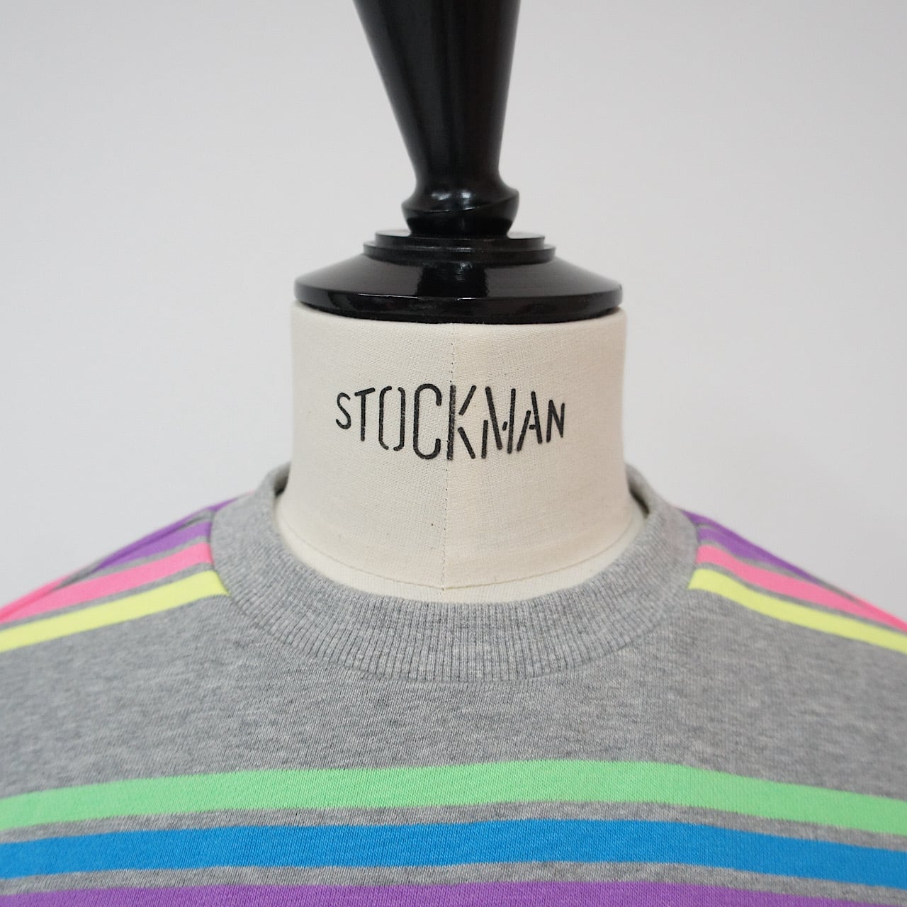 カラフルボーダートップス(グレー) | LINKABLE