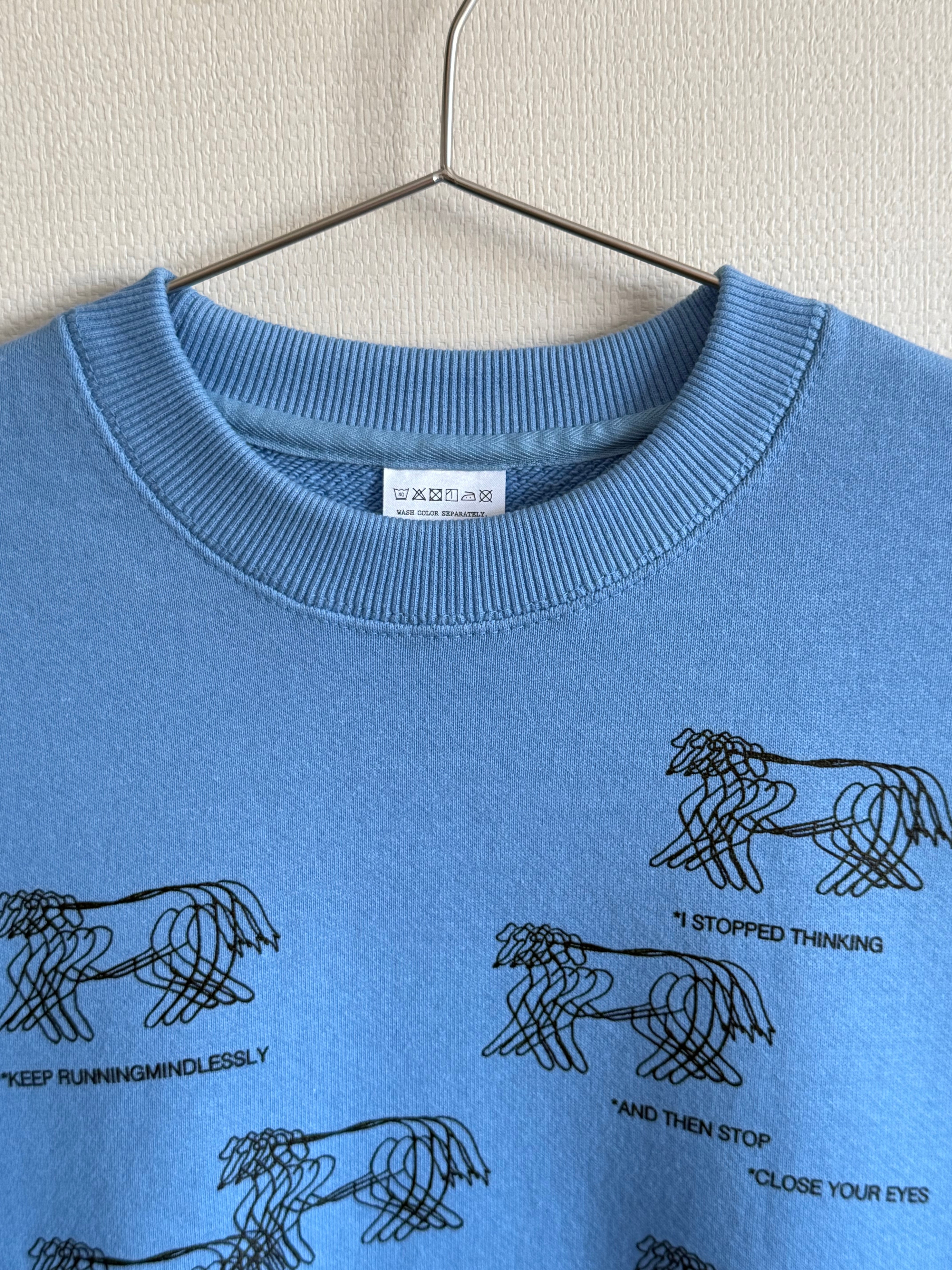 RUNNING DOGS SWEAT : SAX ※次回最短入荷4月下旬以降を予定