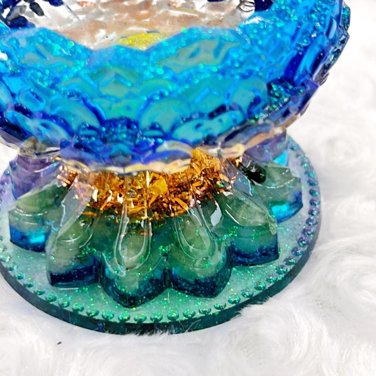 蓮の器 オルゴナイト 小鉢 キャンドルホルダー 小物入れ ①