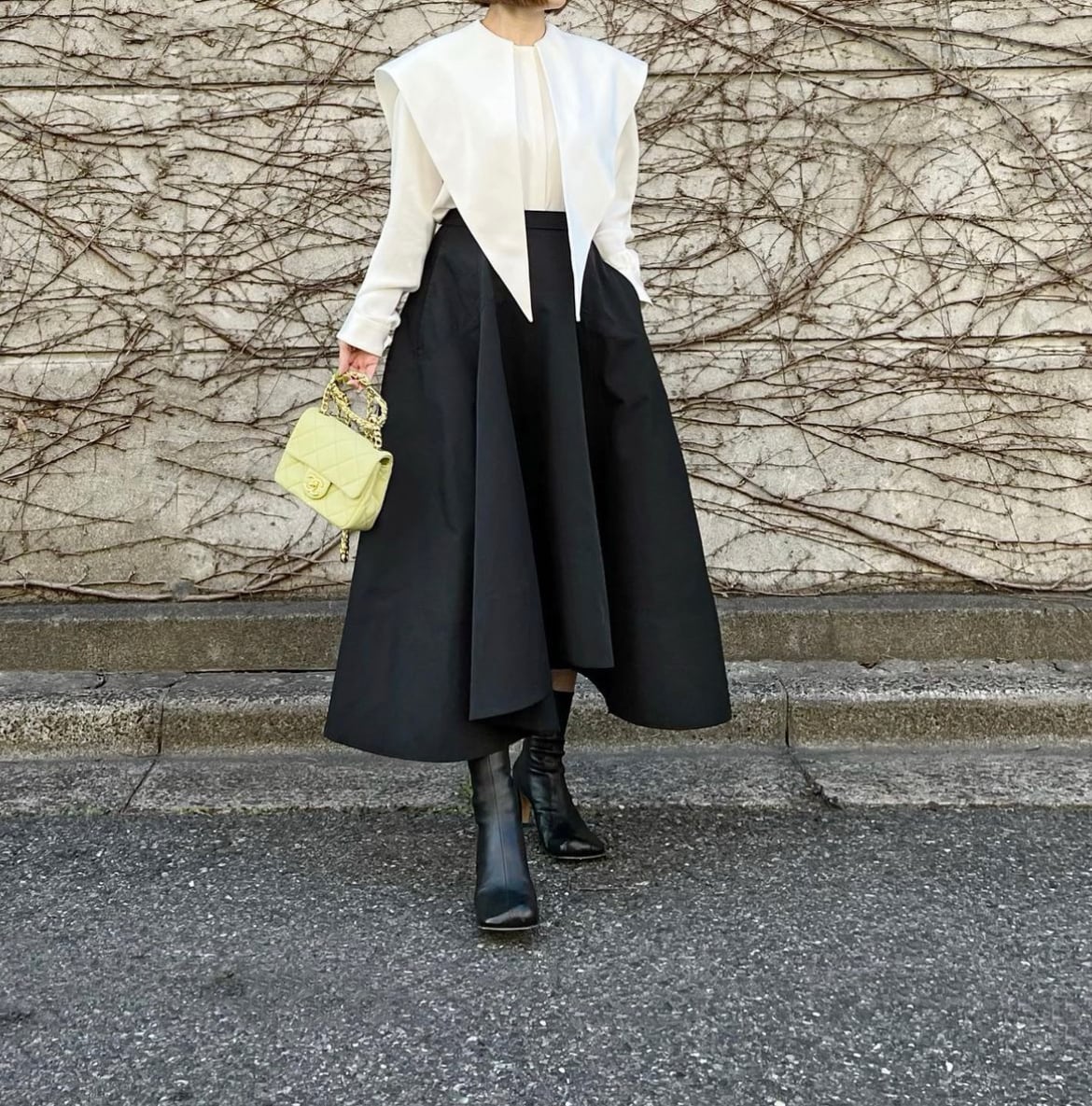 ロングカラーセーラーブラウス Agnes ホワイト | Cygne