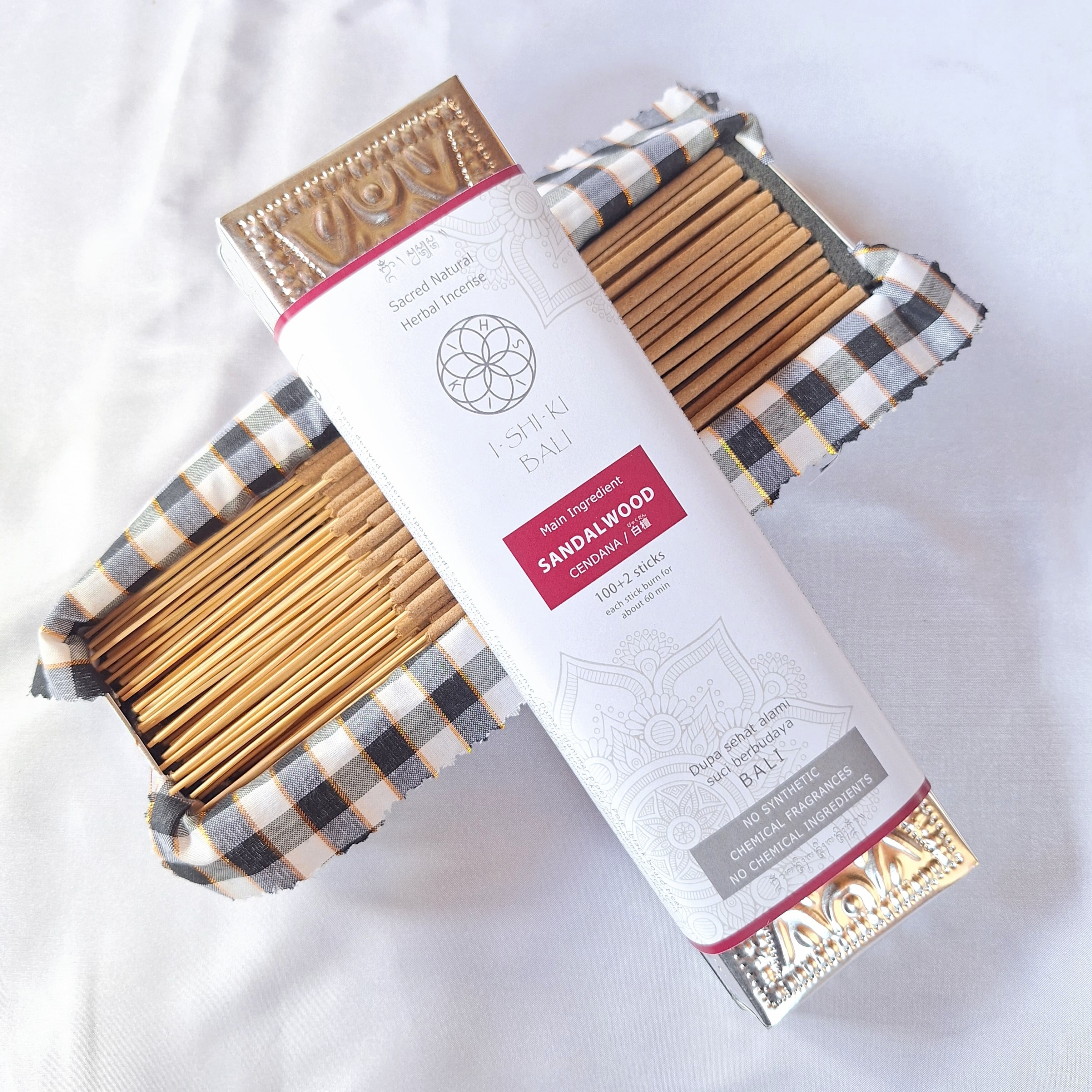 サンダルウッド/白檀】のお香 102本入 | 完全天然100% バリ島発 独自