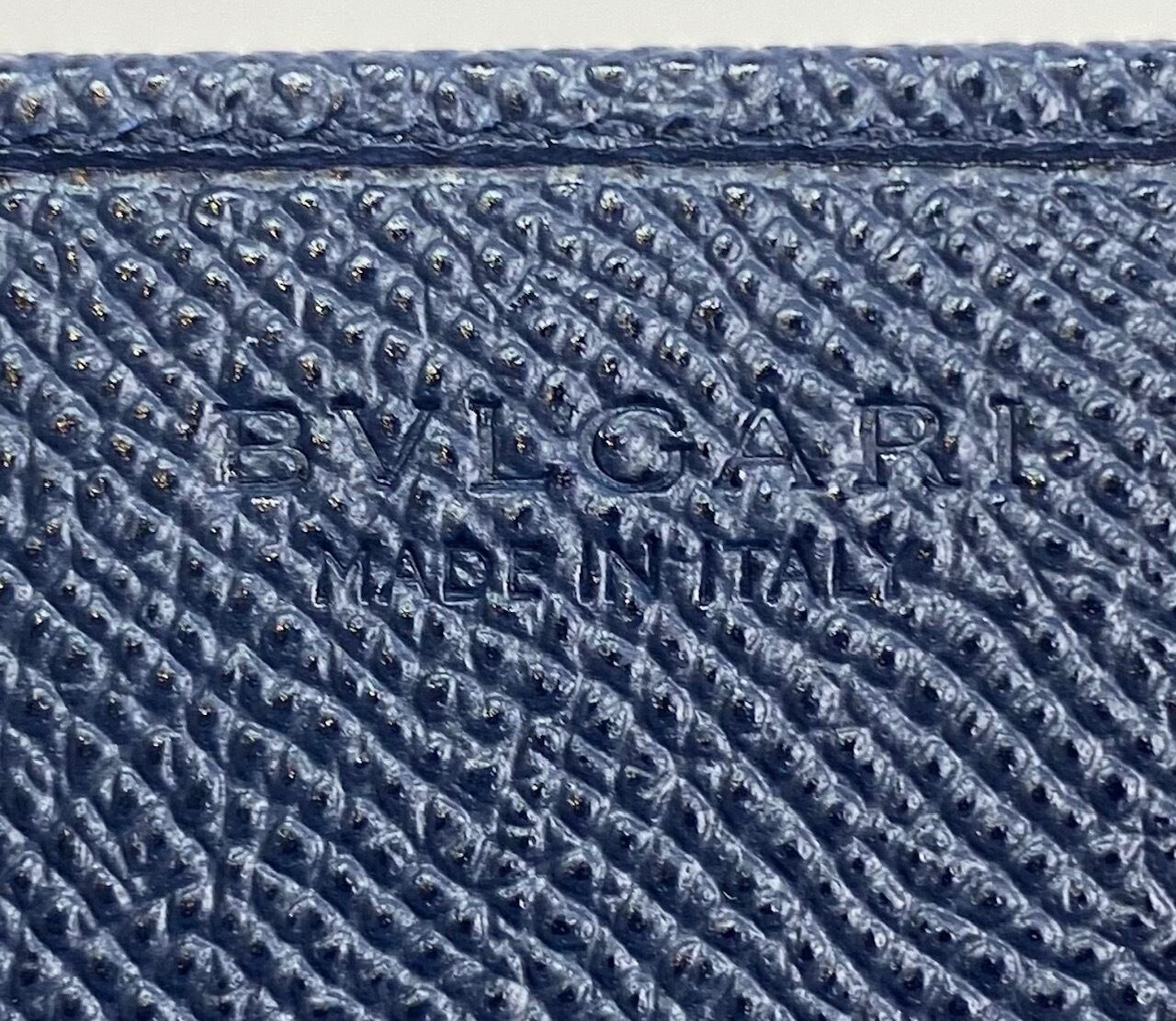 ブルガリ メンズ 名刺入れ カードケース 280299 GRAIN/DENIM SAPPHIRE