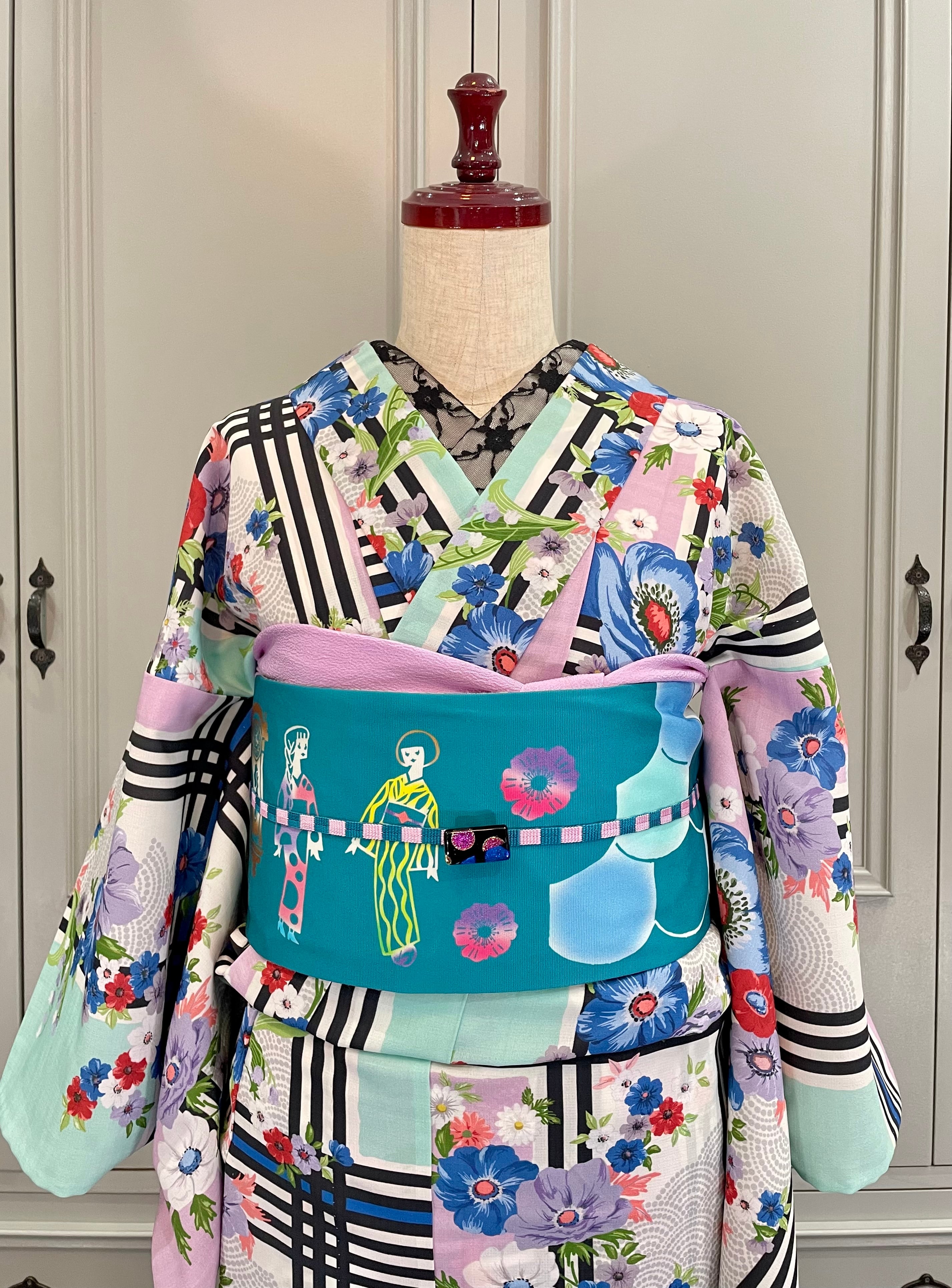 オリジナル半幅帯＊ハセガワアヤさんデザイン | kimono tento