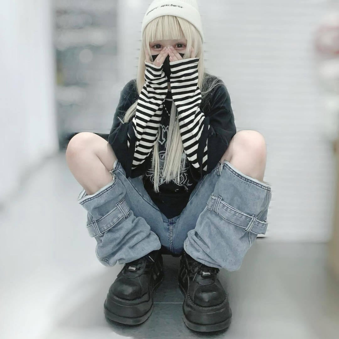 ニーZIPデニムパンツ | VOLCAN&APHRODITE