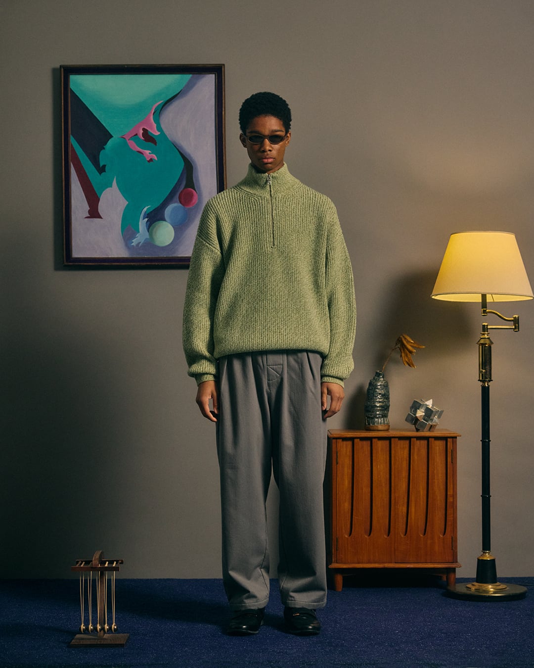 COMFORTABLE REASON, Harf Zip Knit | not wonder store