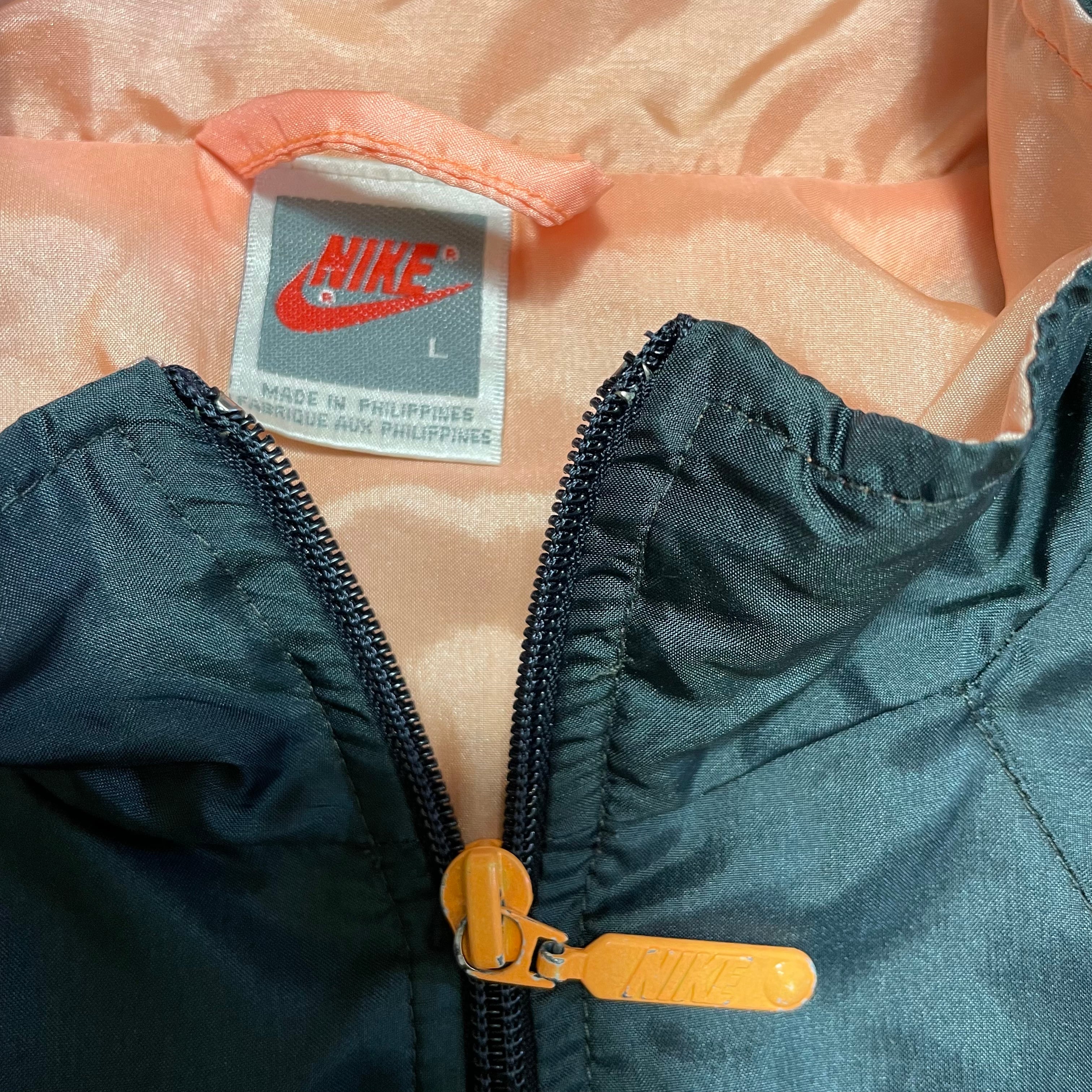 90s NIKE ナイキ 銀タグ ナイロンジャケット トラックジャケット ロゴ