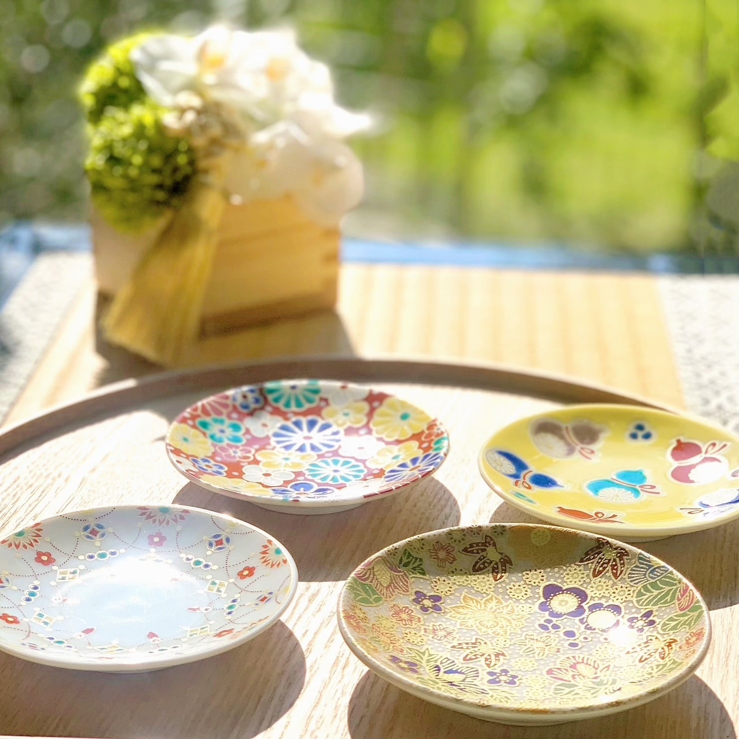 九谷焼 吉祥 瓔珞文 縁起豆皿 | Floraison Table フロレゾンテーブル