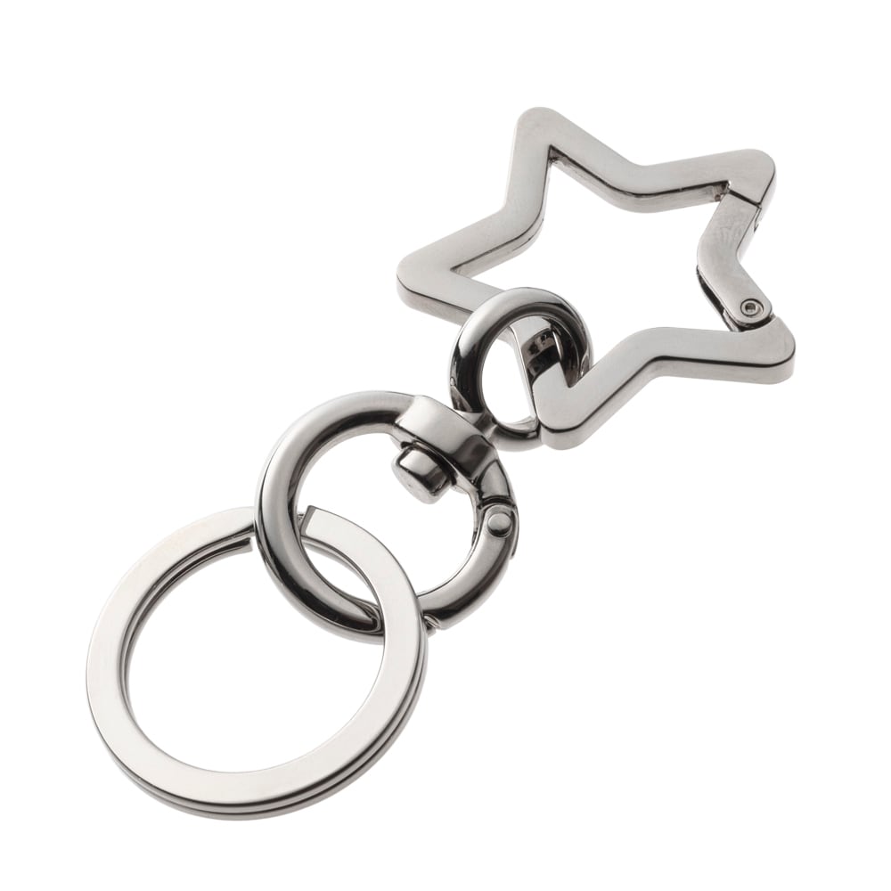 スターカラビナキーリング AKK0001 Star carabiner key ring シルバー
