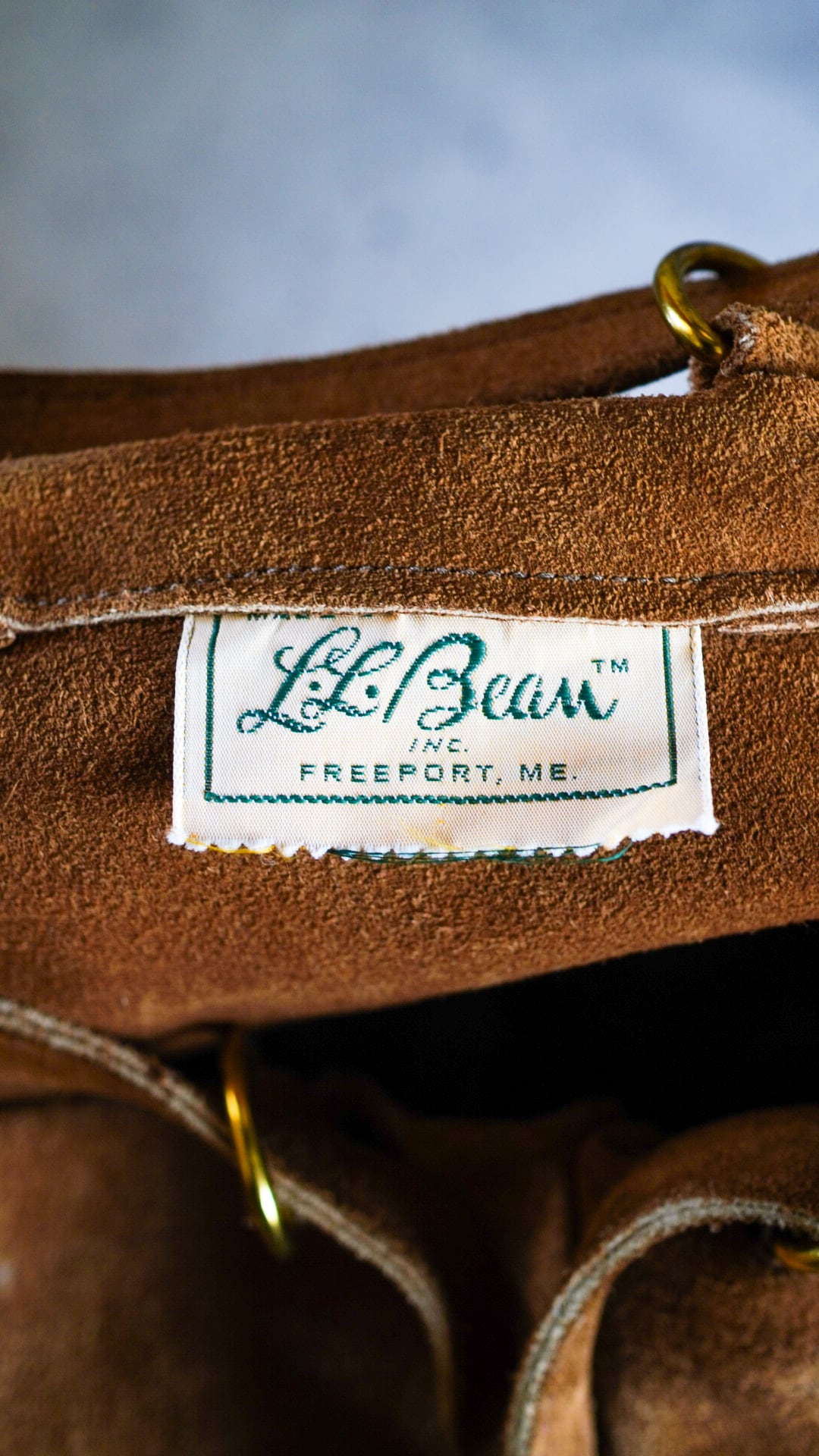 1970s】L.L.BEAN エルエルビーン スエード レザー スポーツ バッグ《旧
