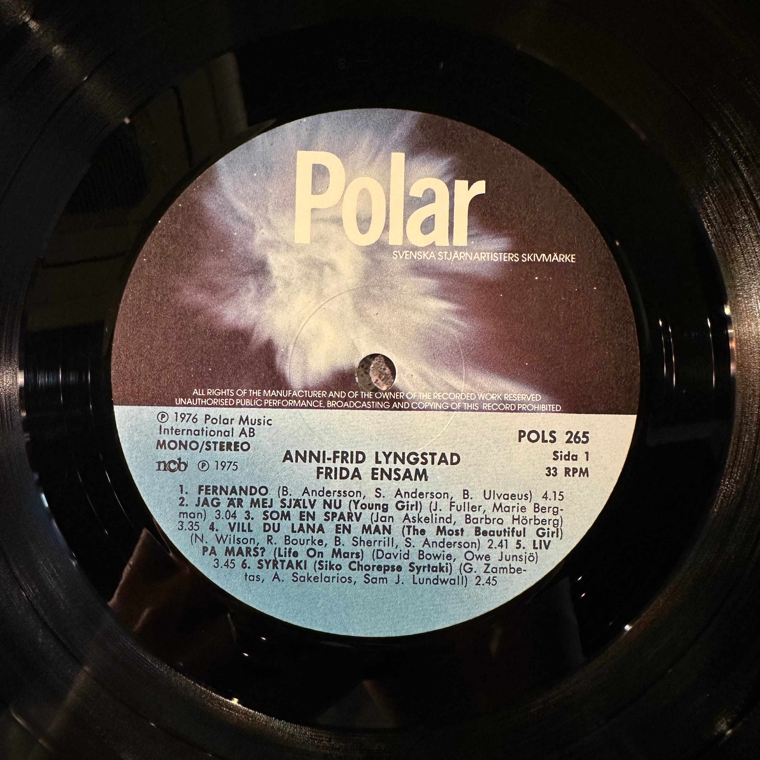 LP】ANNI-FRID LYNGSTAD/Frida Ensam | SORC 中古アナログレコード専門店