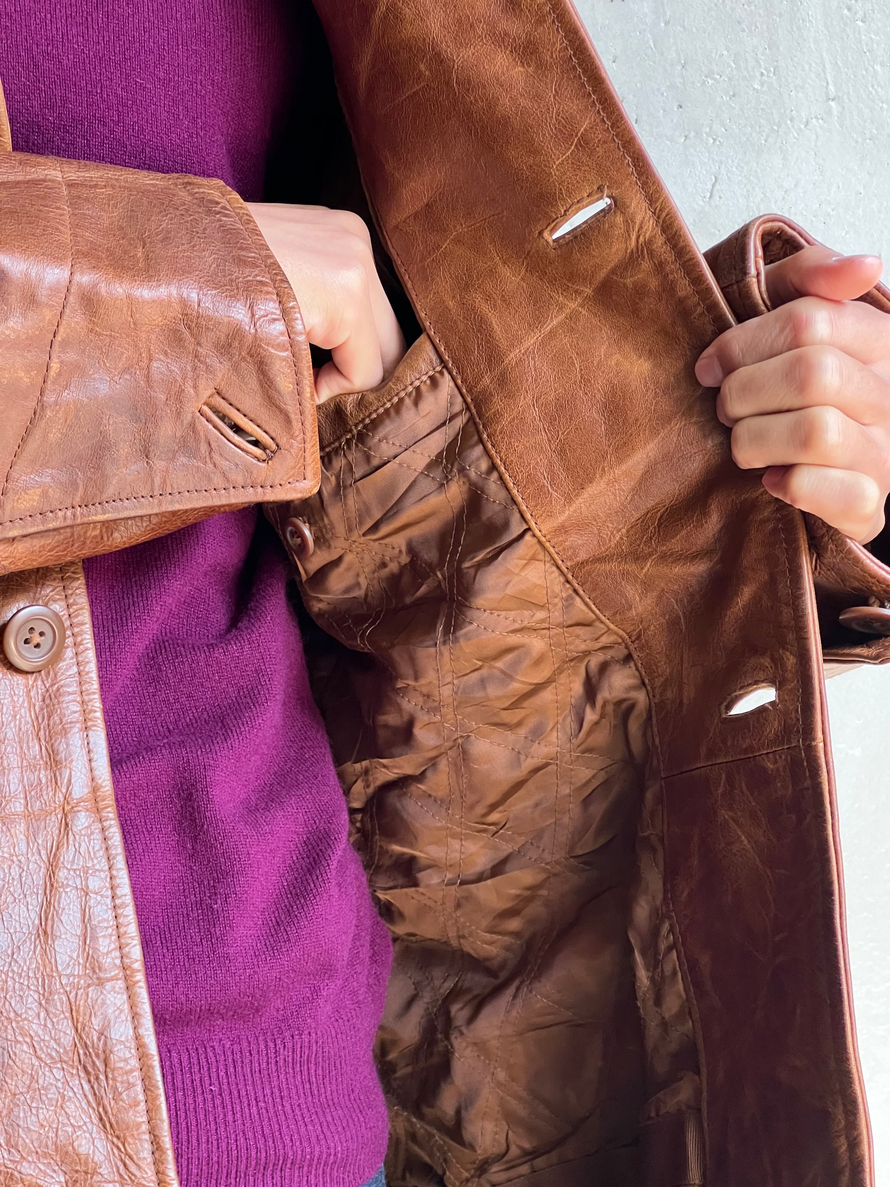 old GAP” キルティングライナーレザージャケット | TUNAGI JAPAN