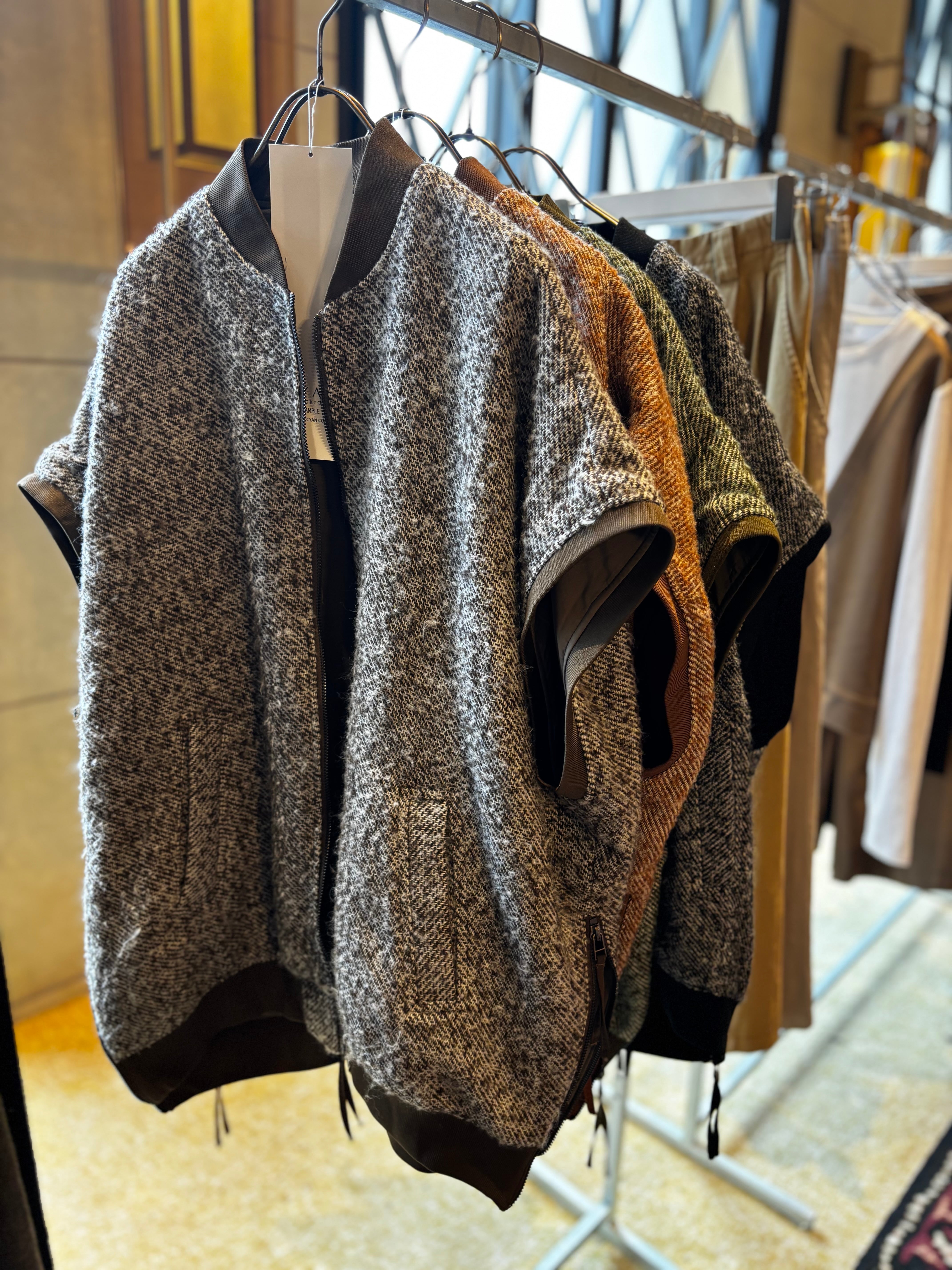 ⭐︎予約販売【 CYAN TOKYO 】ネップツイードミリタリーウールベスト