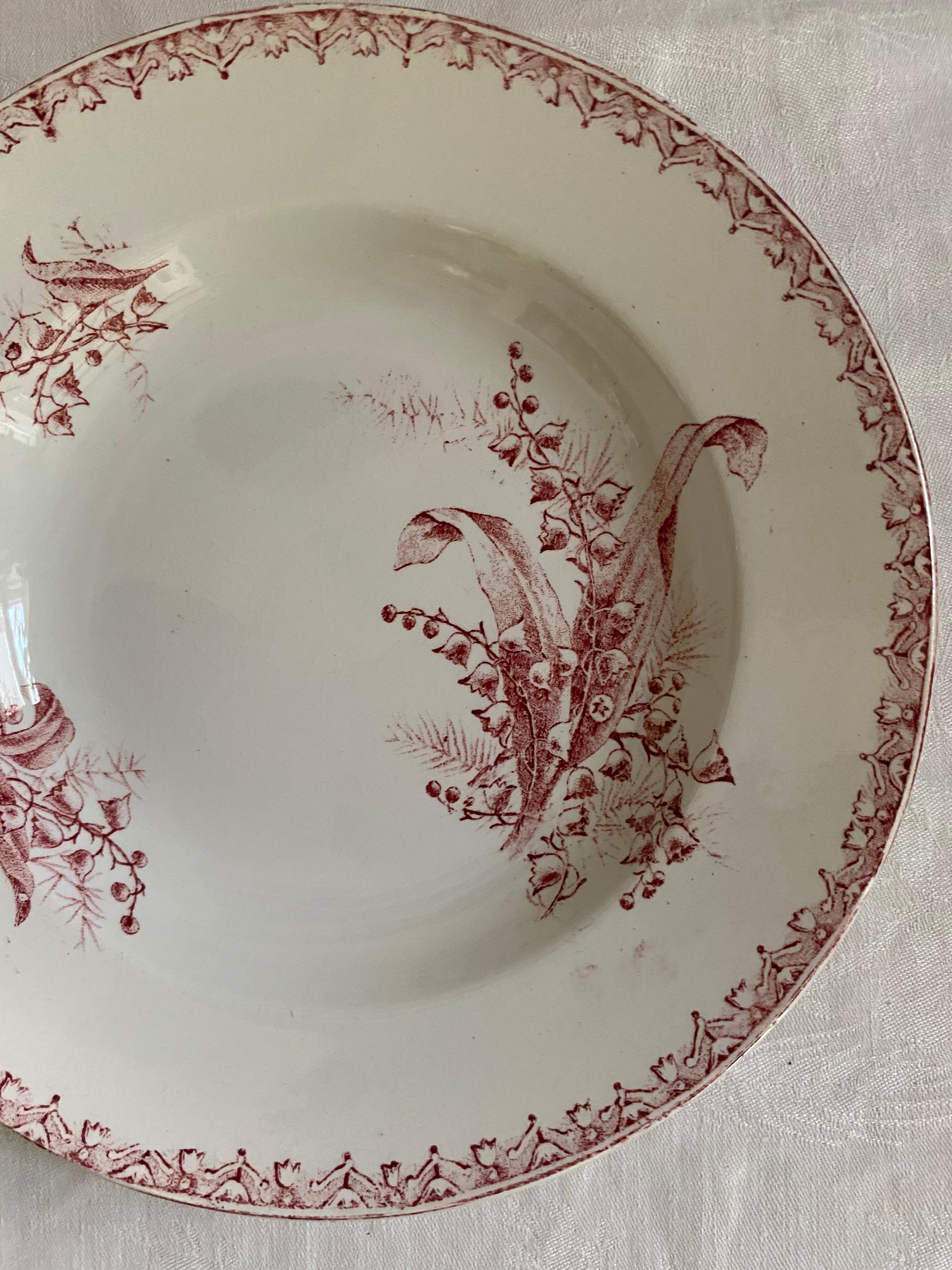 スズランのプレート B MUGUET St.AMAND サンタマン フランス