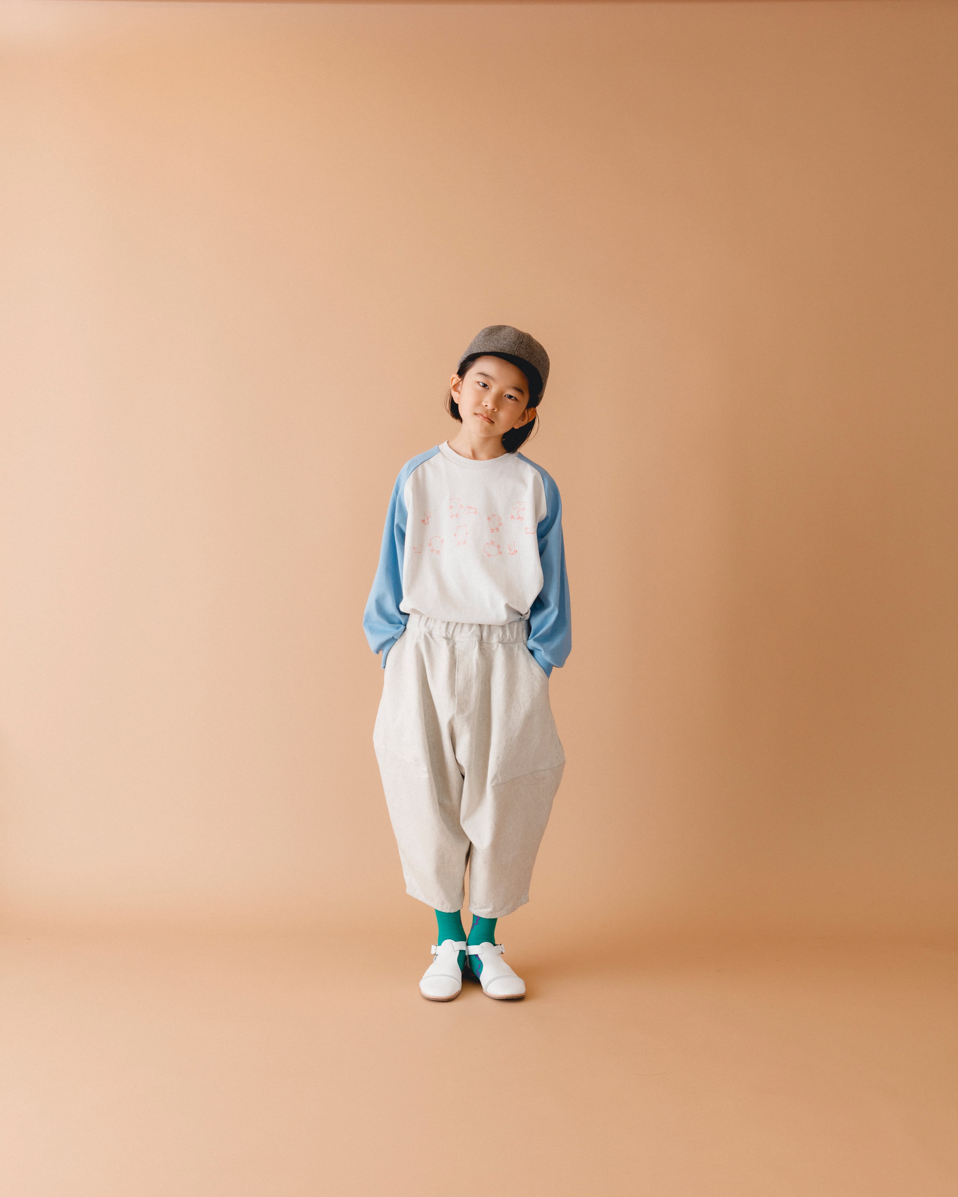 nunuforme(ヌヌフォルム)/ 白黒デニムポインテッドパンツ / White x