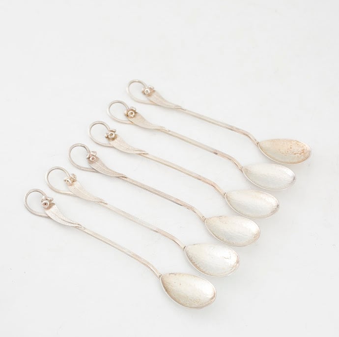 スターリングシルバー スプーン6本セット コーヒースプーン ティー