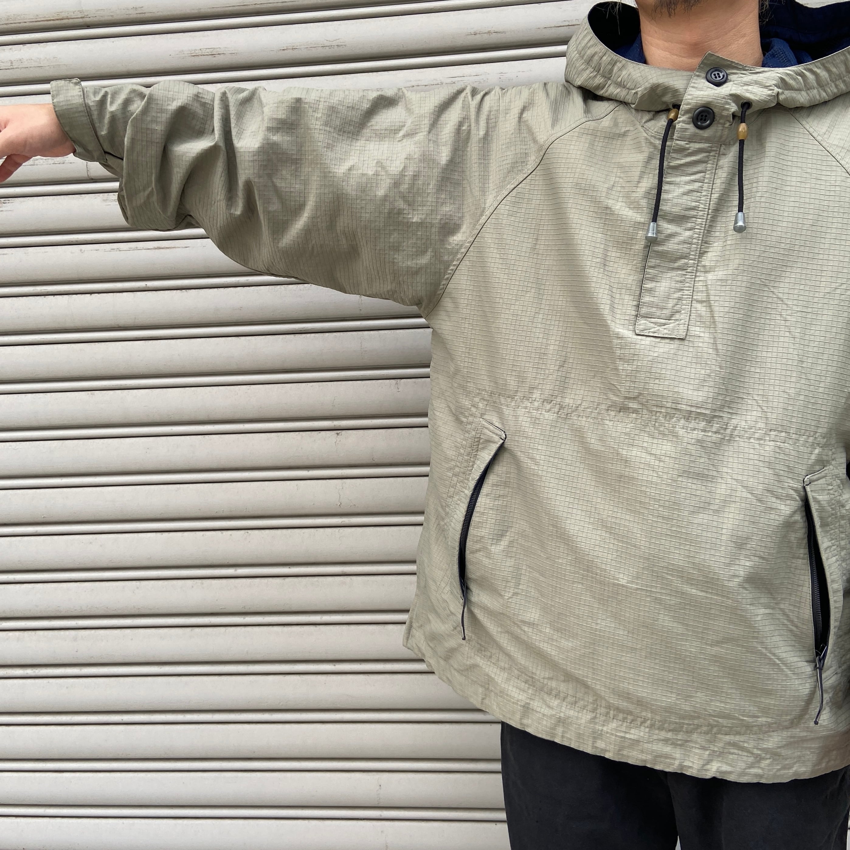 00s NIKE ナイキ アノラックパーカー テック系 ナイロン グレー M