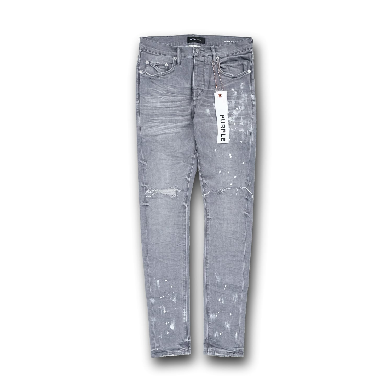 PURPLE BRAND / P001 Worn Grey Knee Slit | HOLICK