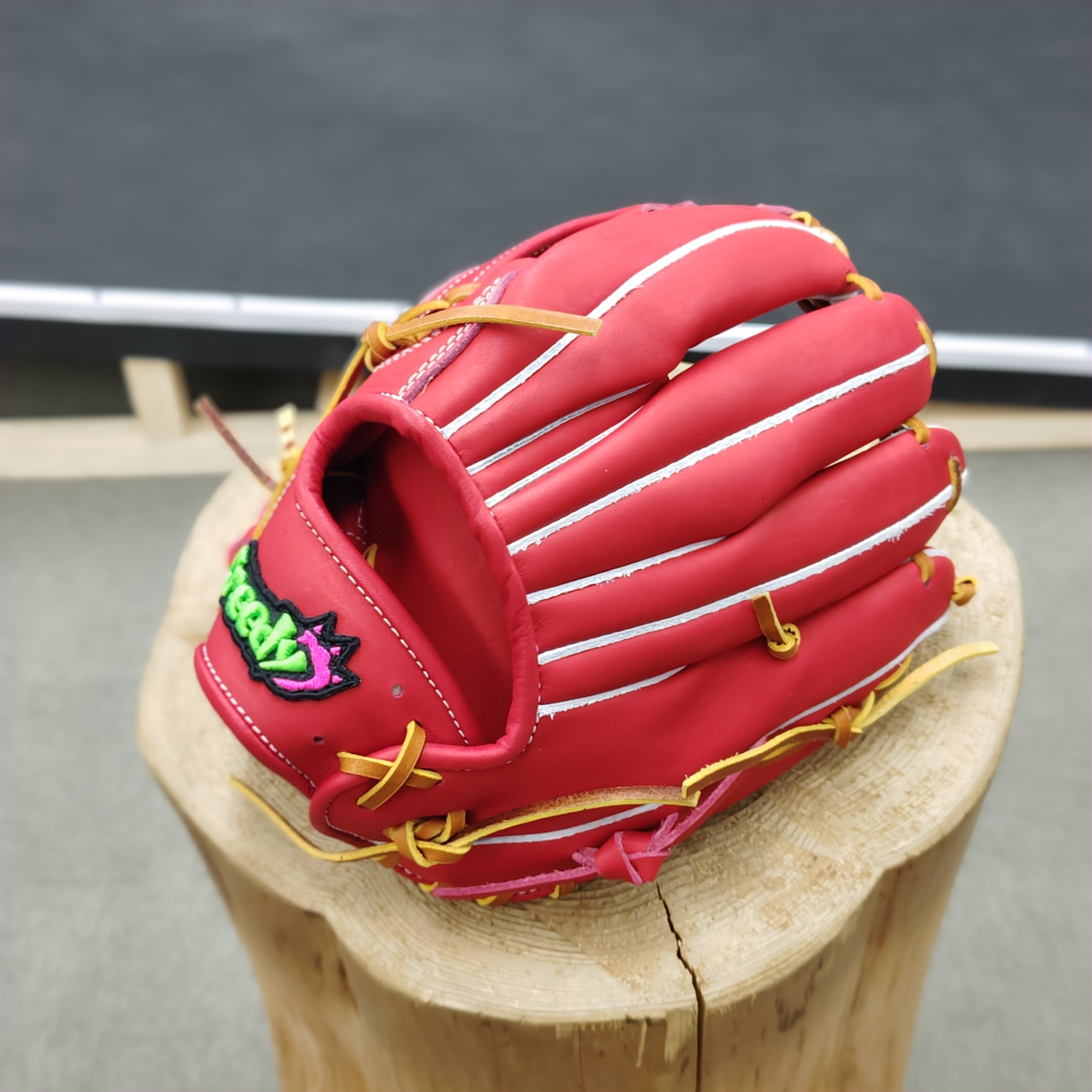 美品♡ぶたのはな ソフト焼き玩具 サンダーマスク 緑成型/赤グローブ