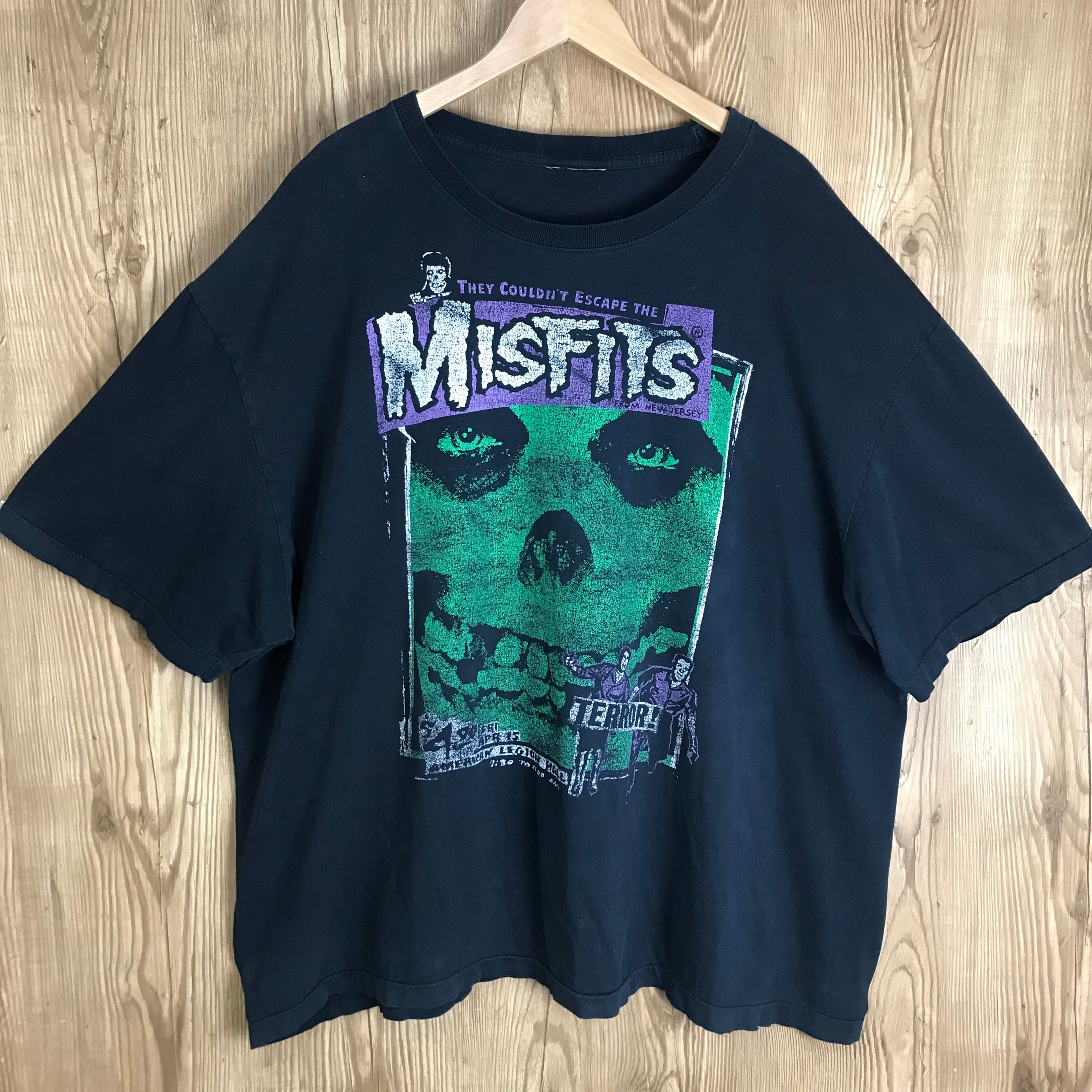 90s VINTAGE MISFITS T-sh Tシャツ メンズ XXLサイズ位 シングル