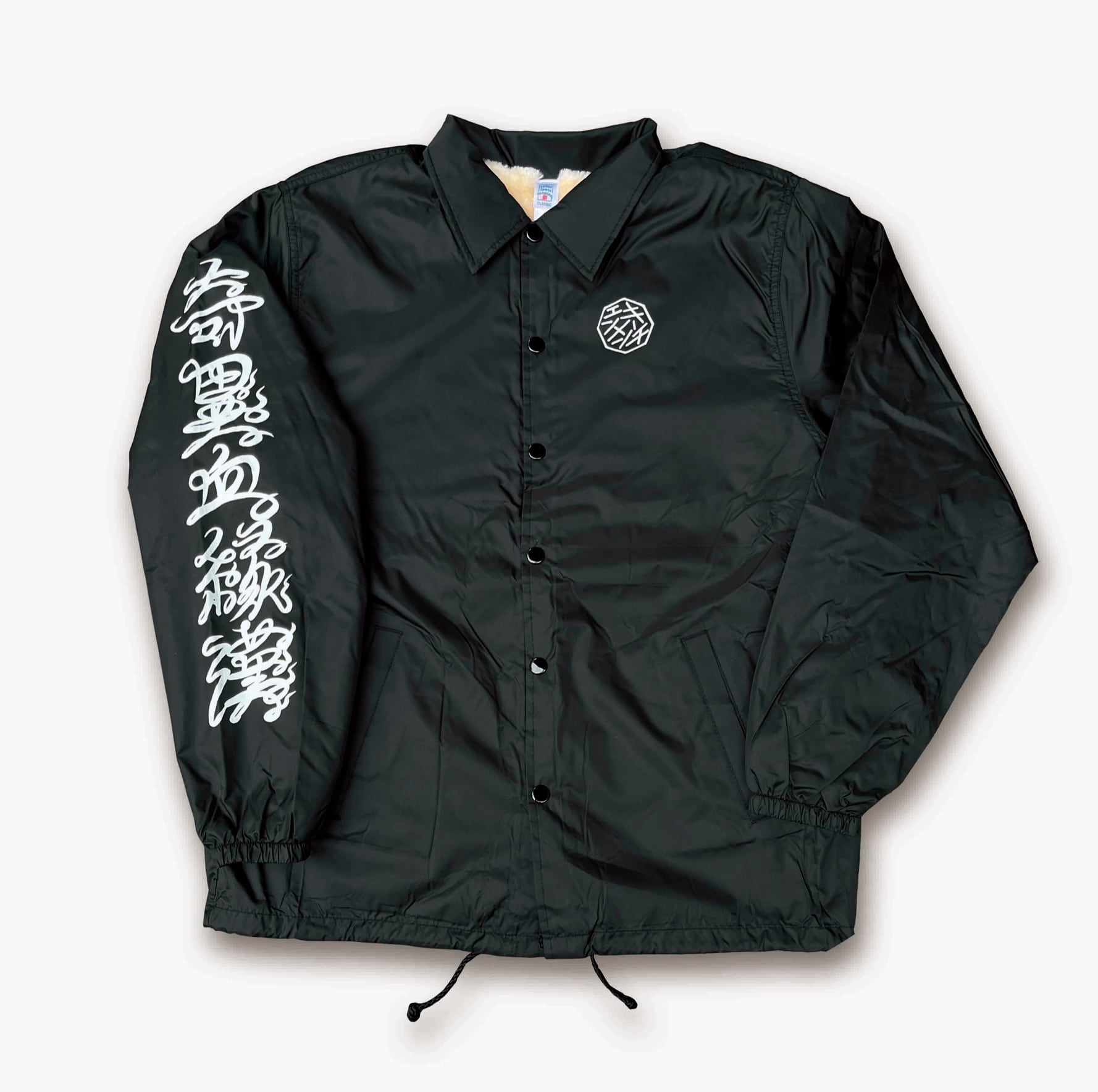 かつまたひでゆき×キーチェンメン ボア裏地付きナイロンコーチ