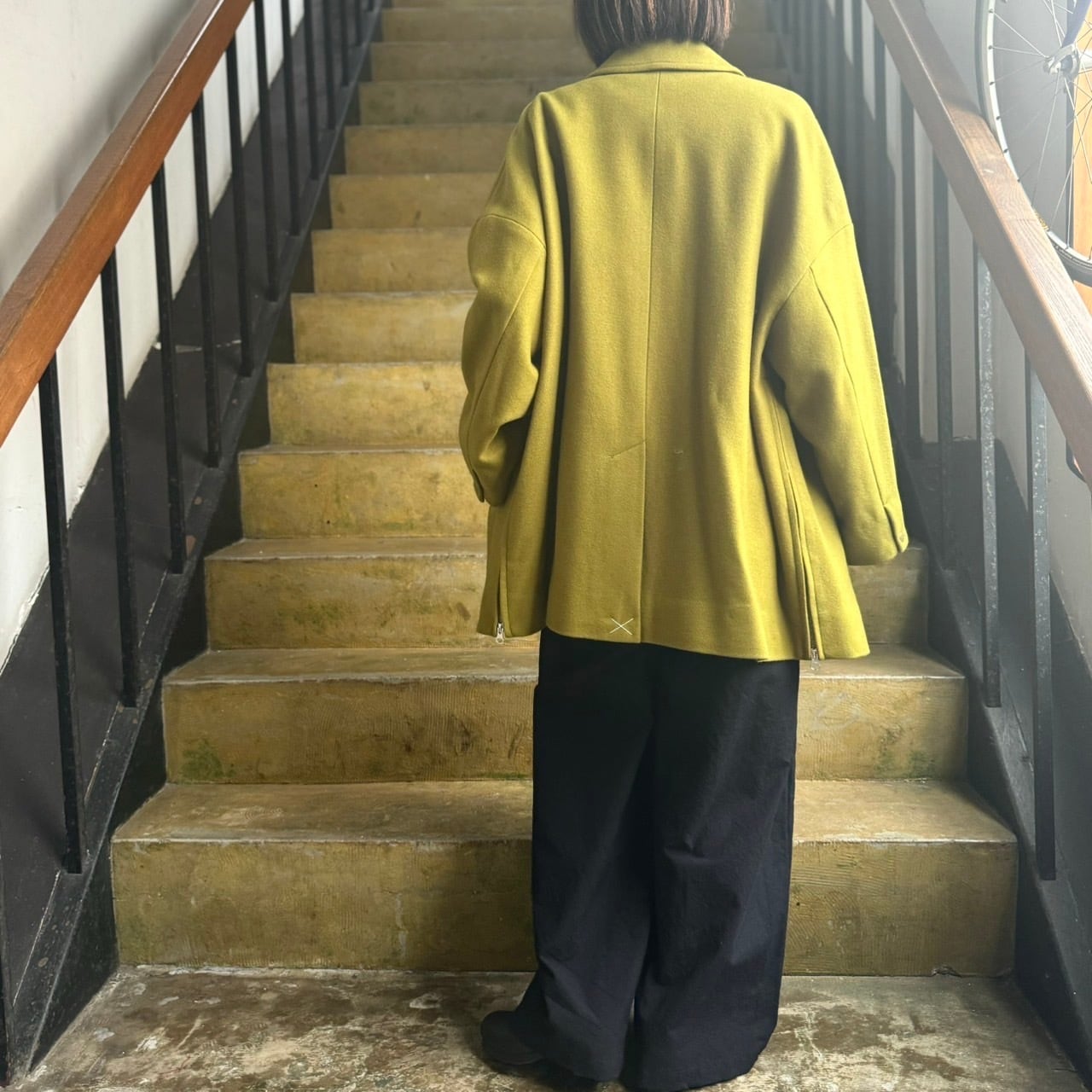 yuni - ウールスーパー100 ミドルレングス ステンコート | clever elephant