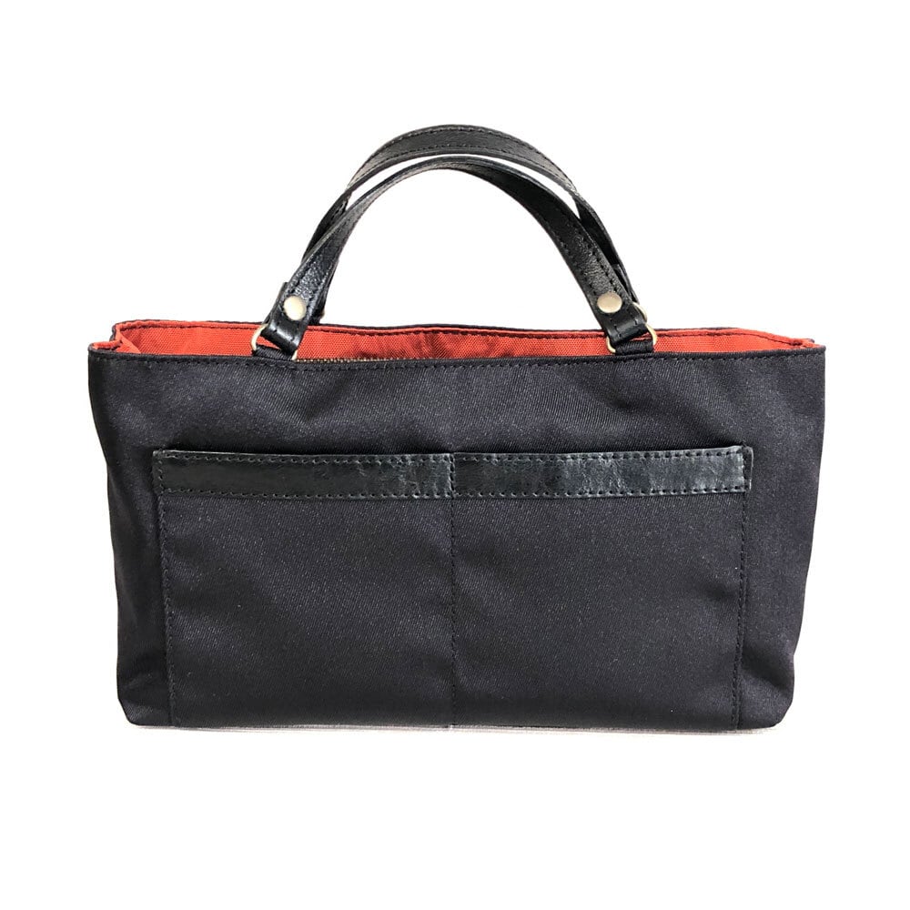 未使用 IBIZA イビザ バッグインバッグ ブラック×オレンジ ファスナー