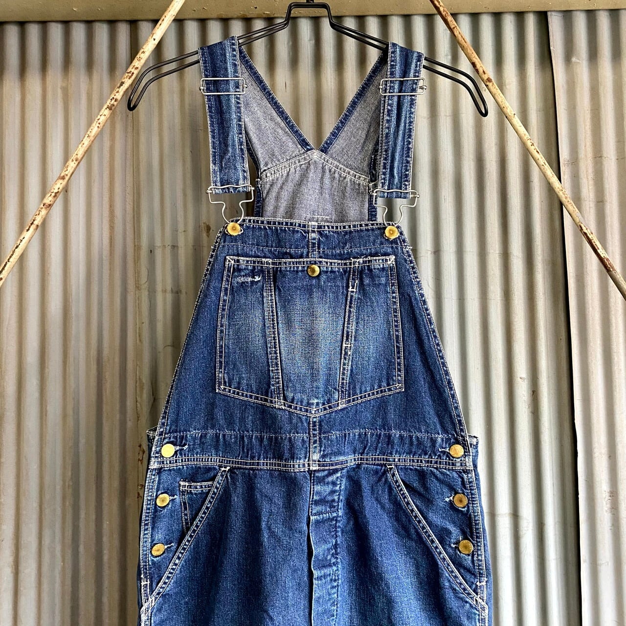 て*ん様 週末セール！希少品リーバイス ブルーデニム オーバーオール