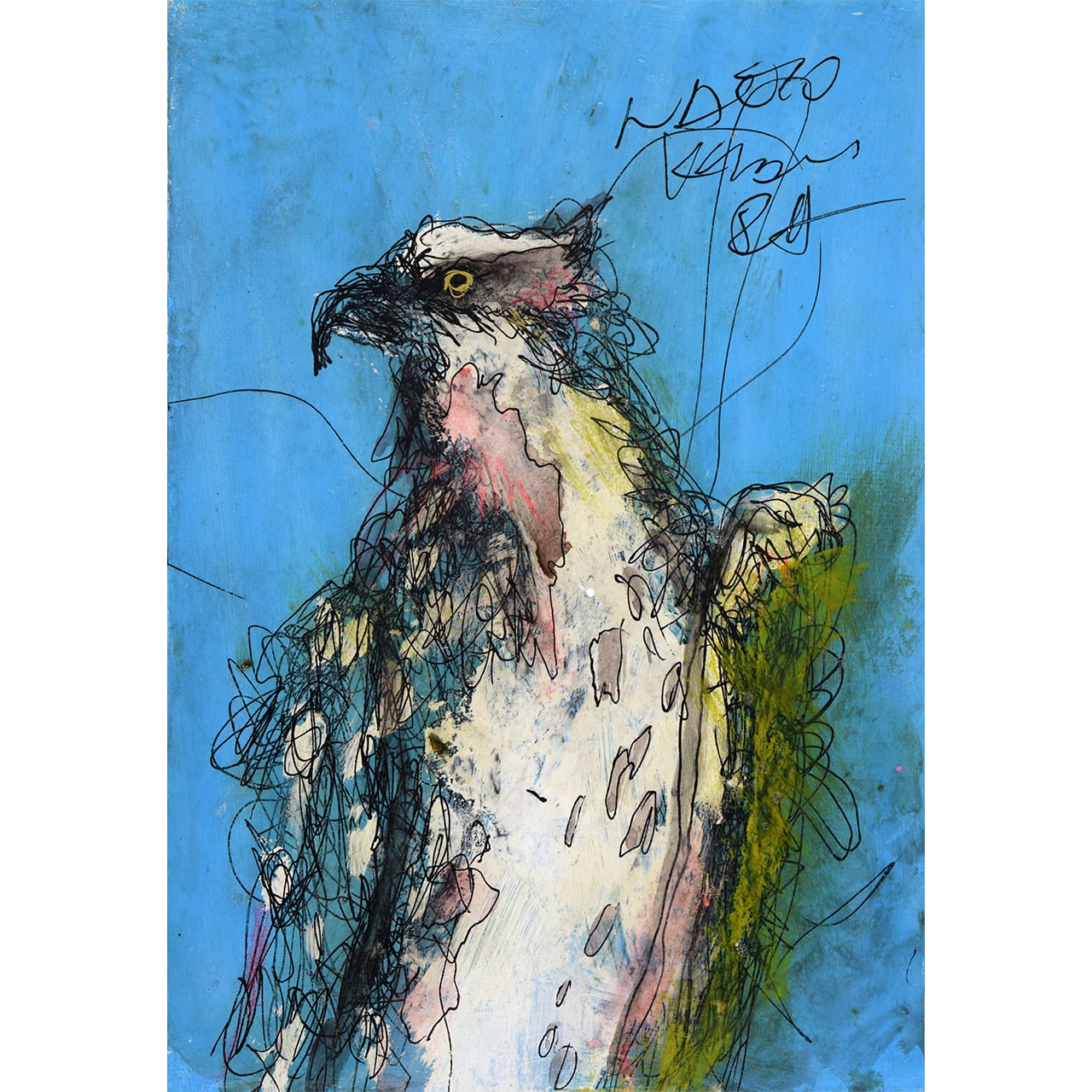 原画◾︎北村直登|F6|ハト|直筆サイン|2023 原画◾︎北村直登|F6|ハト