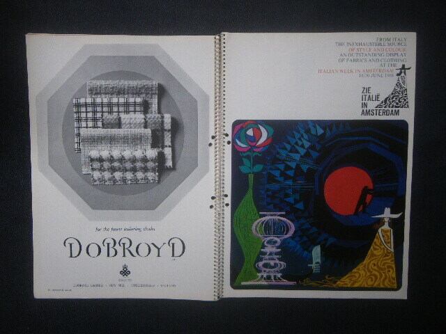 1968年 ルネ・グリュオー International Textiles Rene Gruau/Ortalion