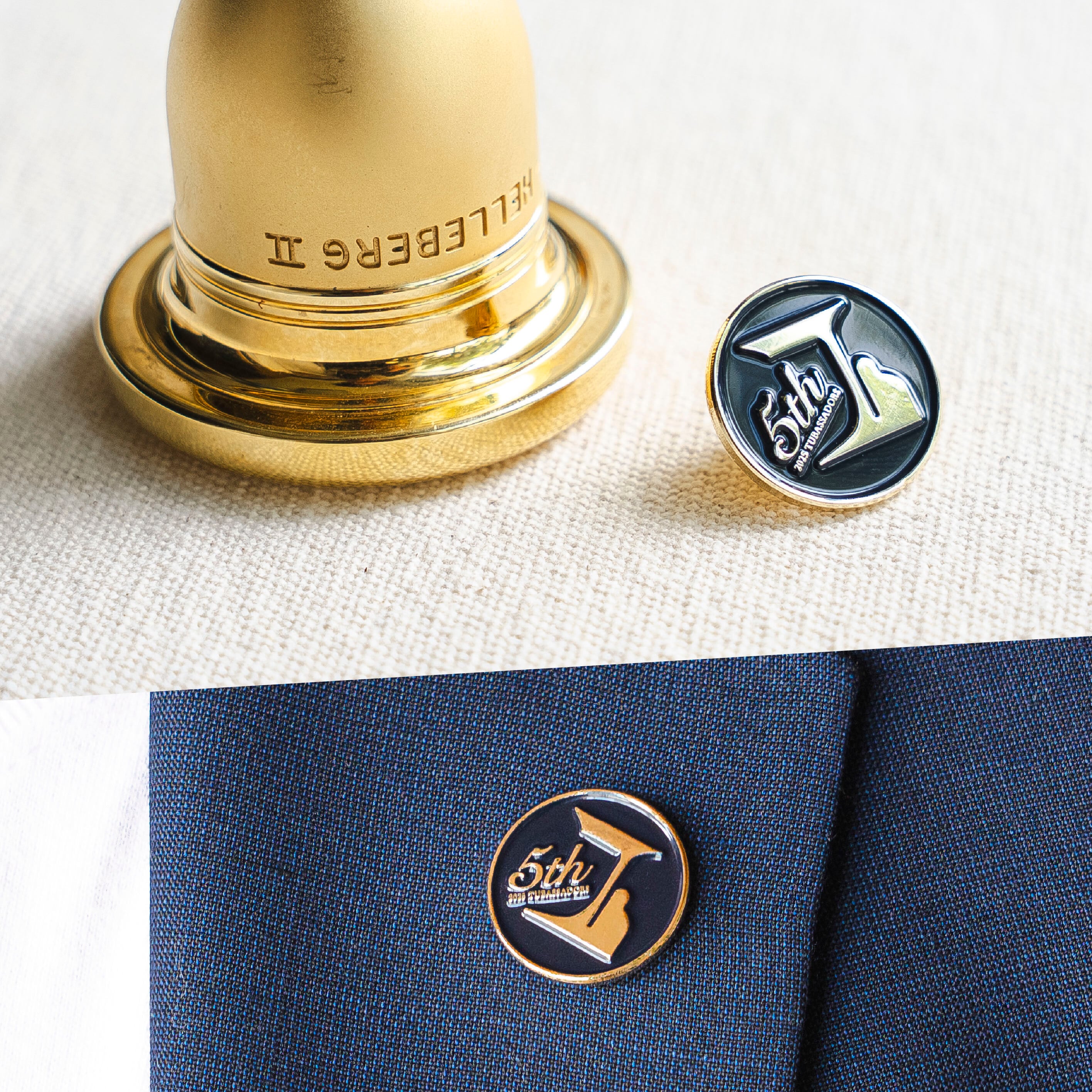 5周年記念ピンバッジ（18Kメッキ） | Tubassadorsオンラインショップ